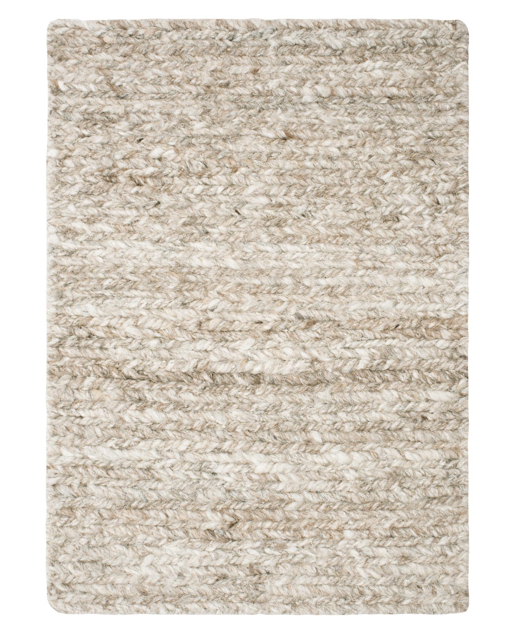 Hand-Woven Chunky Sumac Natural Brown Flatweave Rug by Knots Rugs For Sale