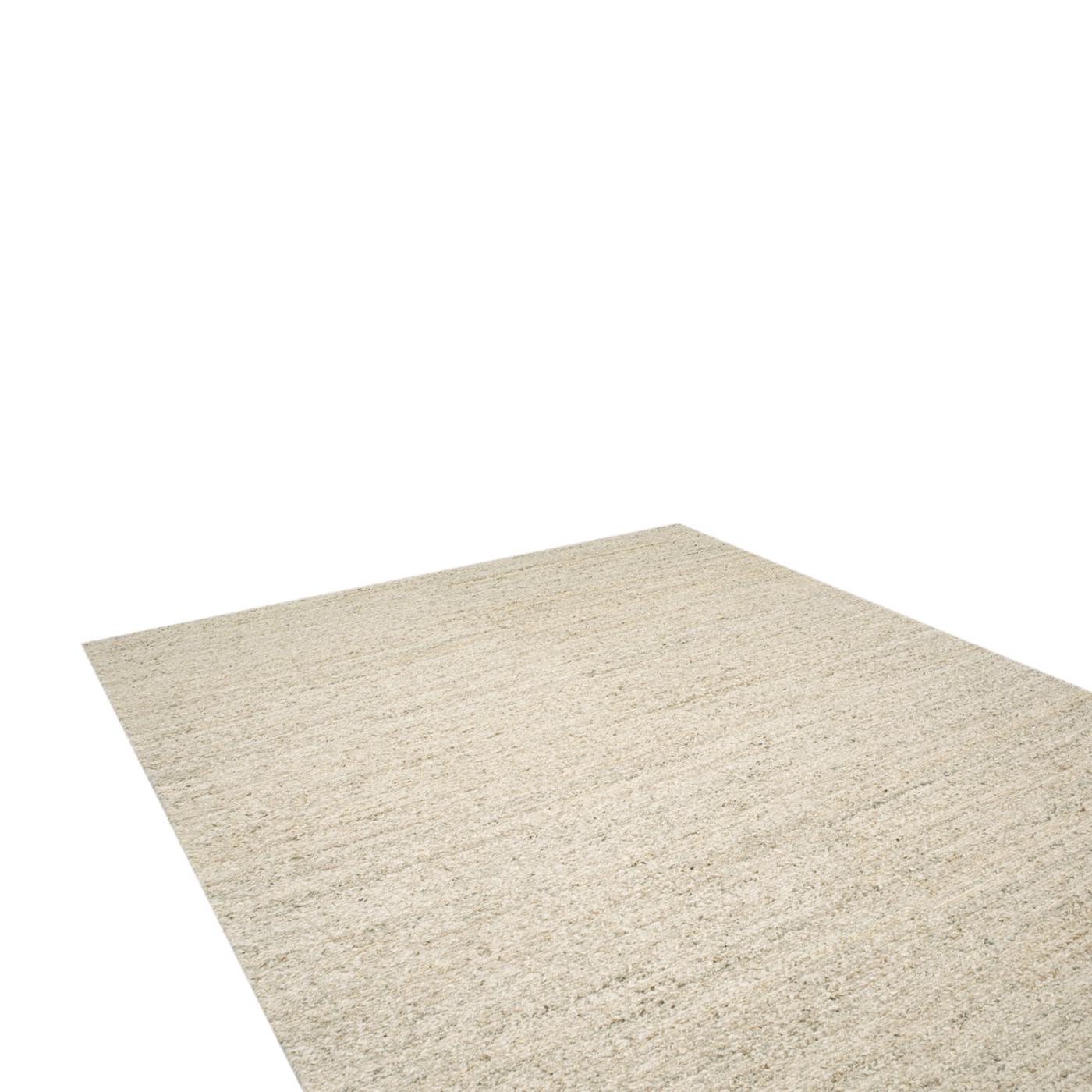 Contemporary Chunky Sumac Natural Brown Flatweave Rug by Knots Rugs For Sale