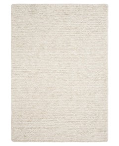 Chunky Sumac Plain Cream Flatweave Rug by Knots Rugs