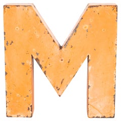 Chunky Vintage French Signage Letter - Medium M