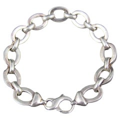 Bracciale vintage in sterling italiano, 8.25 pollici