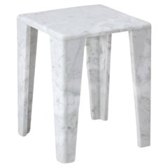 ChunkY01, Carrara Marble Side Table