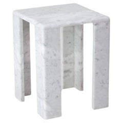 ChunkY02, Carrara Marble Side Table
