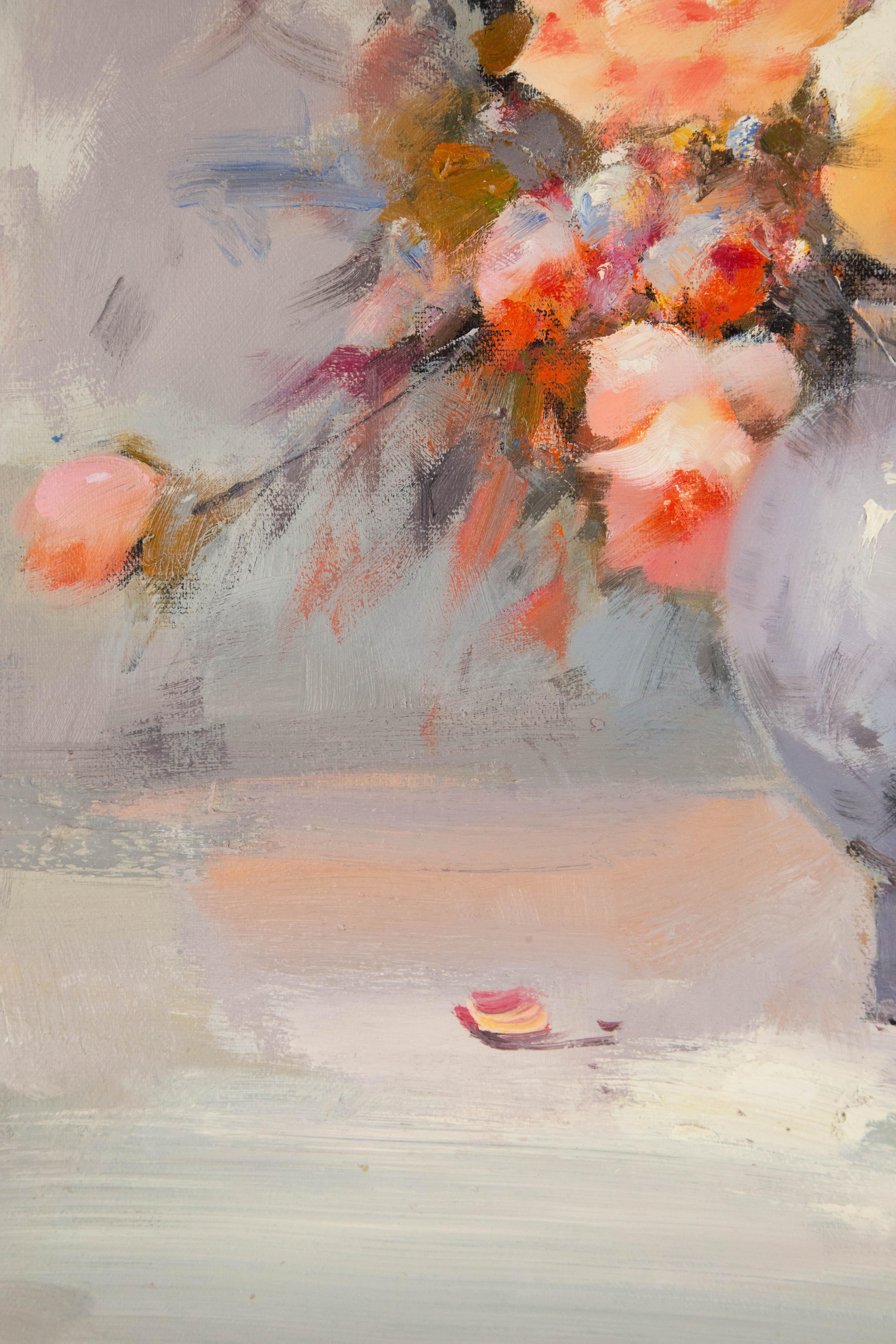 ChunLi Huang Nature morte originale Huile sur toile 