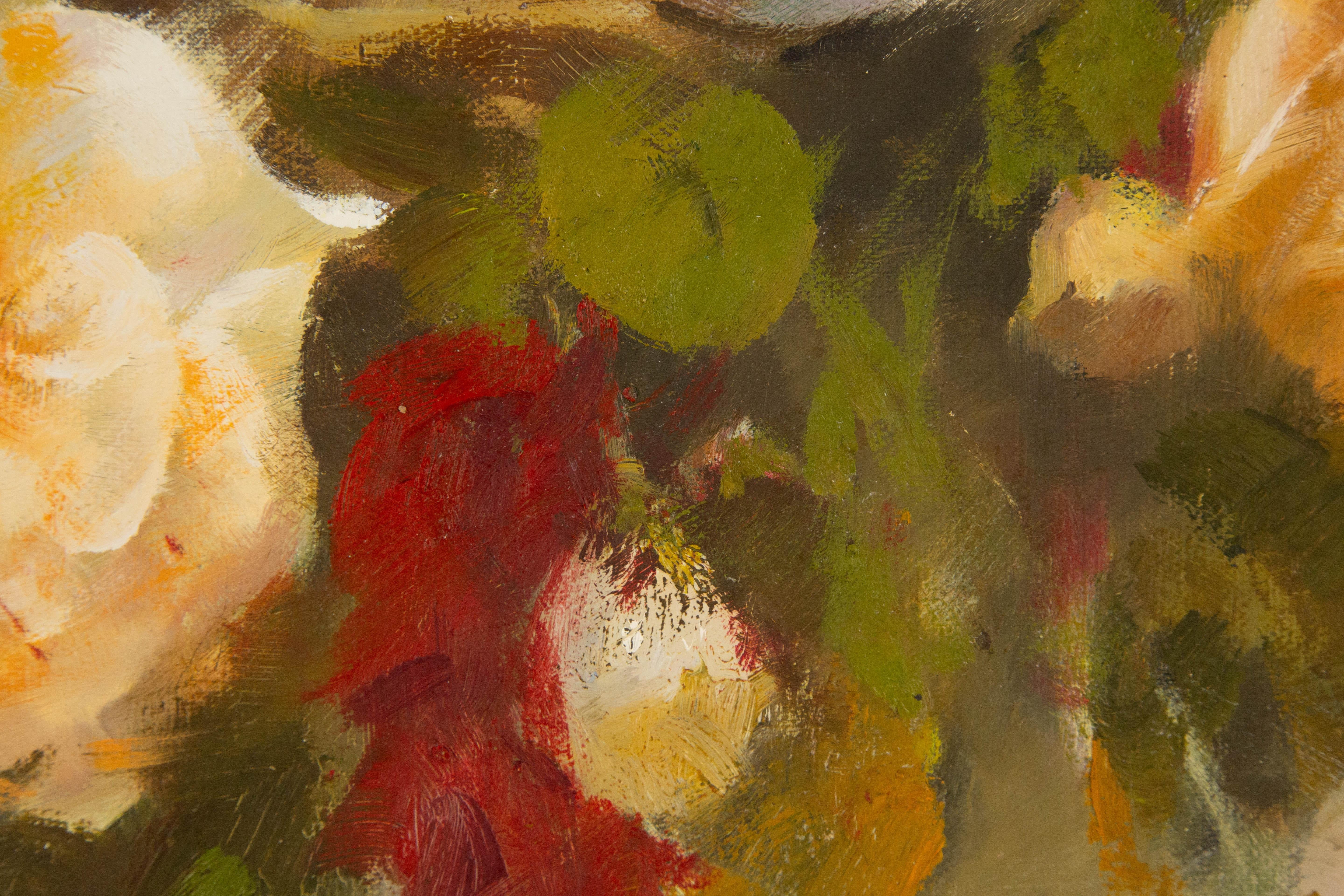 ChunLi Huang Stillleben Original Ölgemälde auf Leinwand „Blooming Beauty IIII“ im Angebot 3