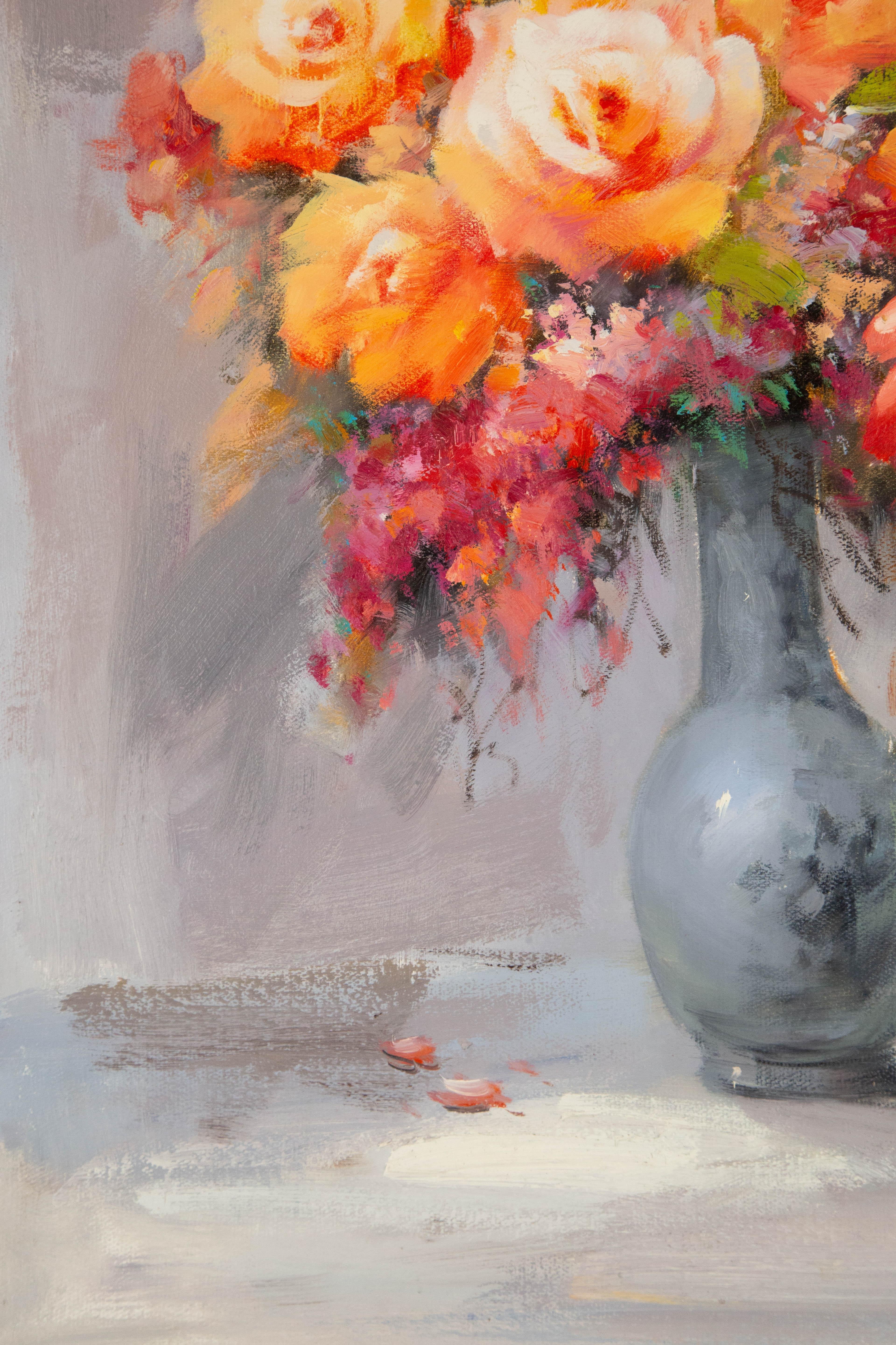 ChunLi Huang Still Life Original Oil On Canvas 