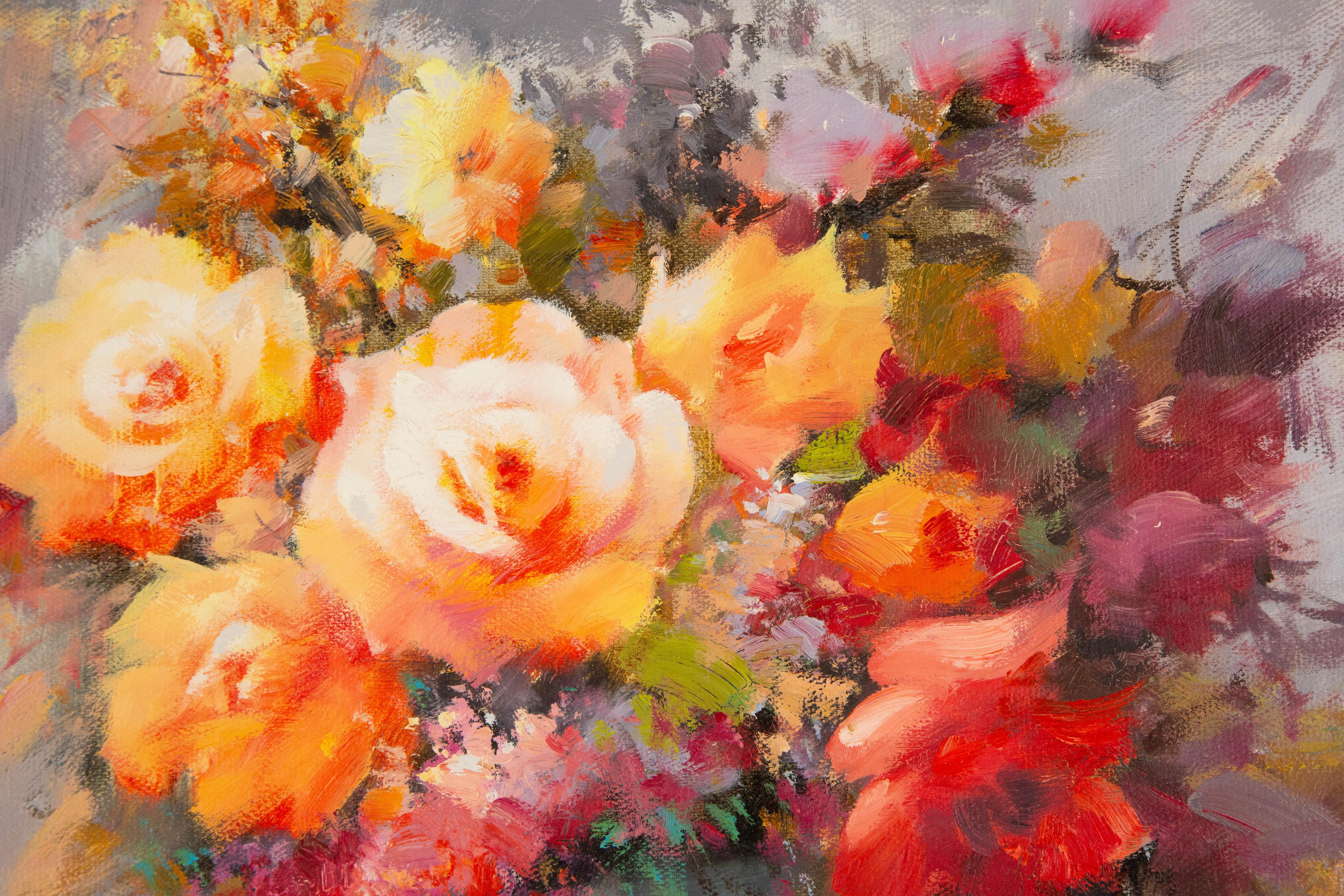 ChunLi Huang Still Life Original Oil On Canvas 