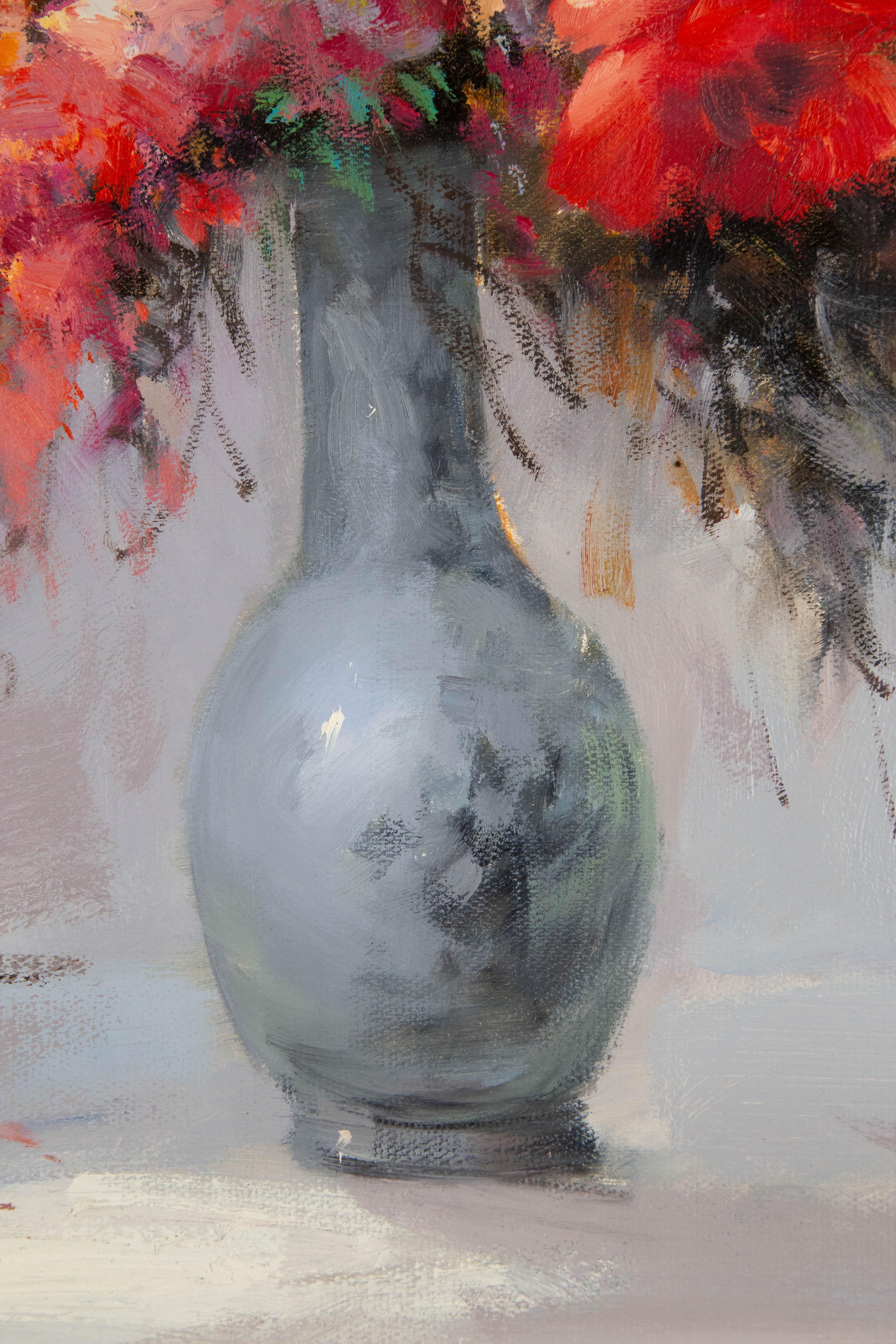 ChunLi Huang Still Life Original Oil On Canvas 