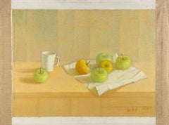 Chunlong Zhang Stillleben Original Öl auf Leinwand "Apfel"