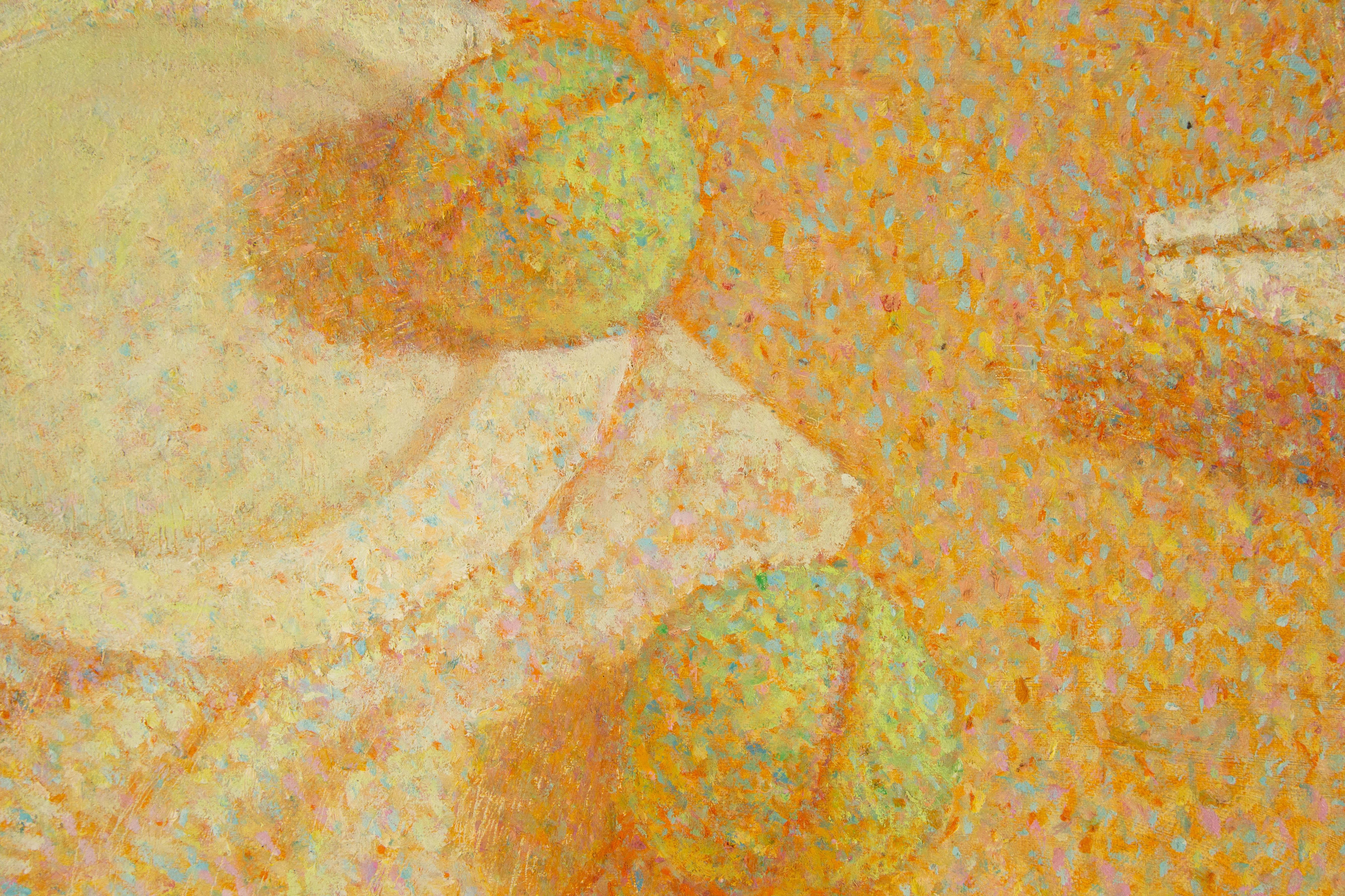Chunlong Zhang Stillleben Original Ölgemälde auf Leinwand „Früchte und Licht II“ im Angebot 5