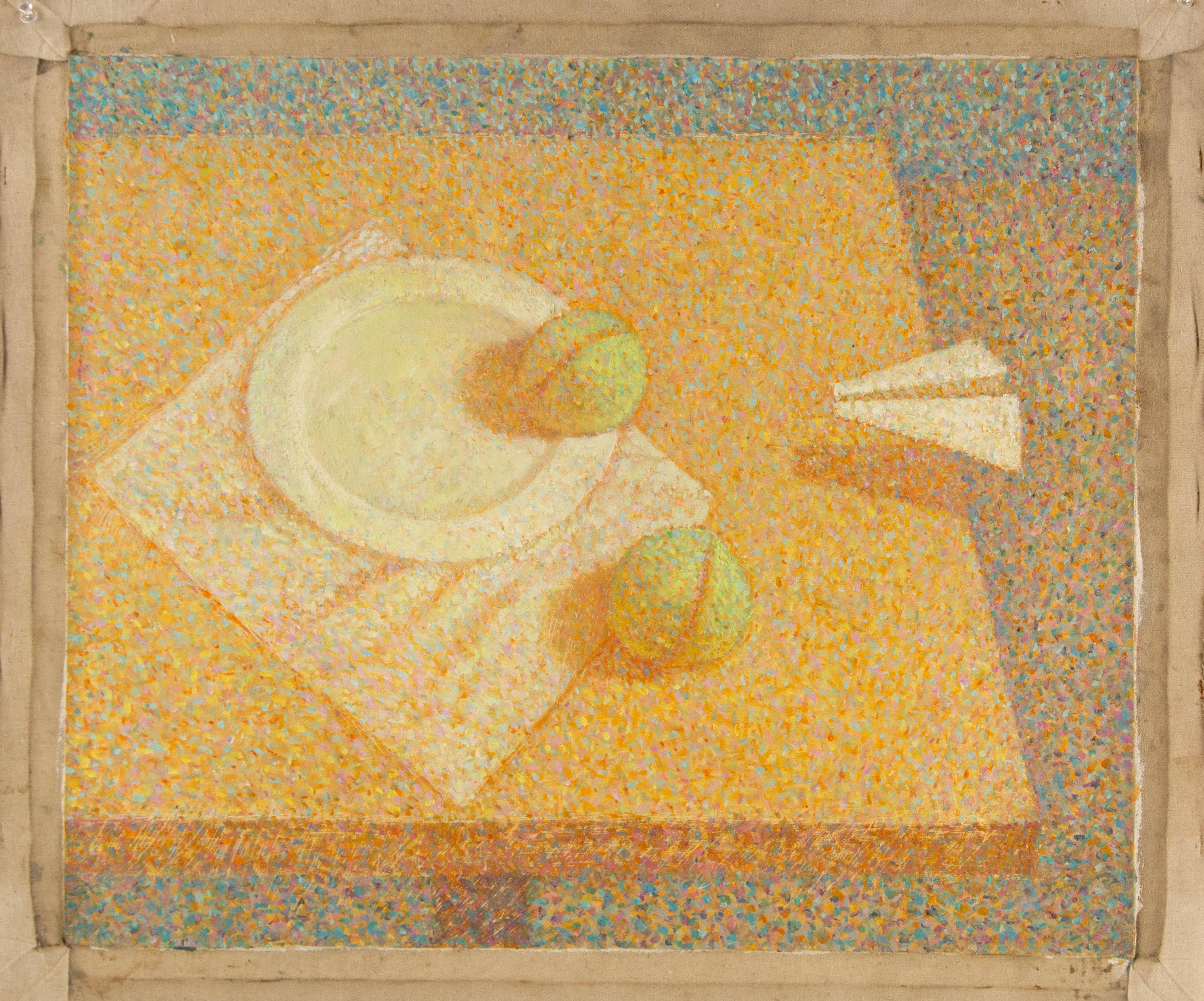 Chunlong Zhang Stillleben Original Ölgemälde auf Leinwand „Früchte und Licht II“ im Angebot 6