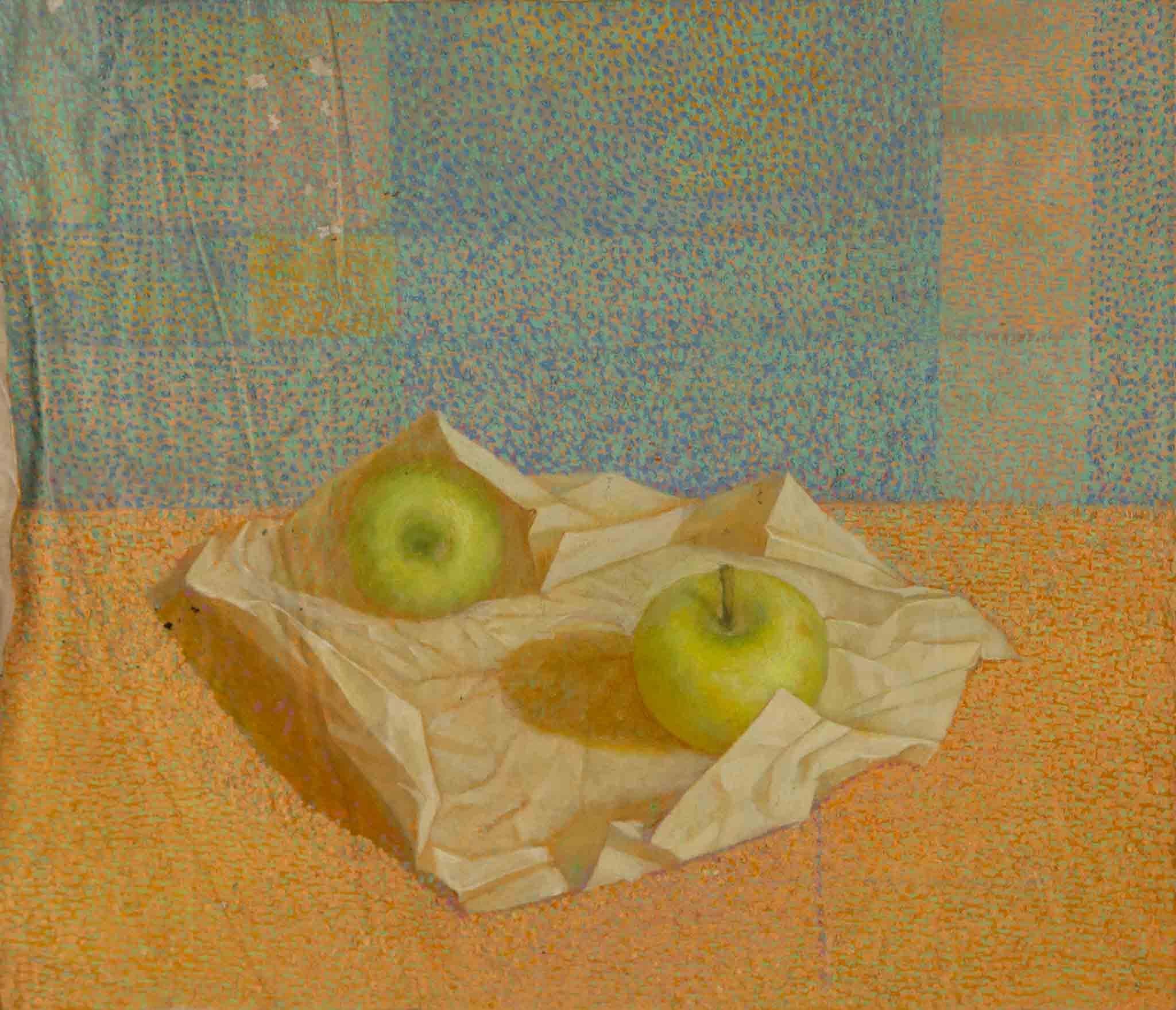 Chunlong Zhang Nature morte originale Huile sur toile "Fruits VI"