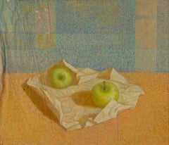 Chunlong Zhang Still Life Original Oil On Canvas "Fruits VI"