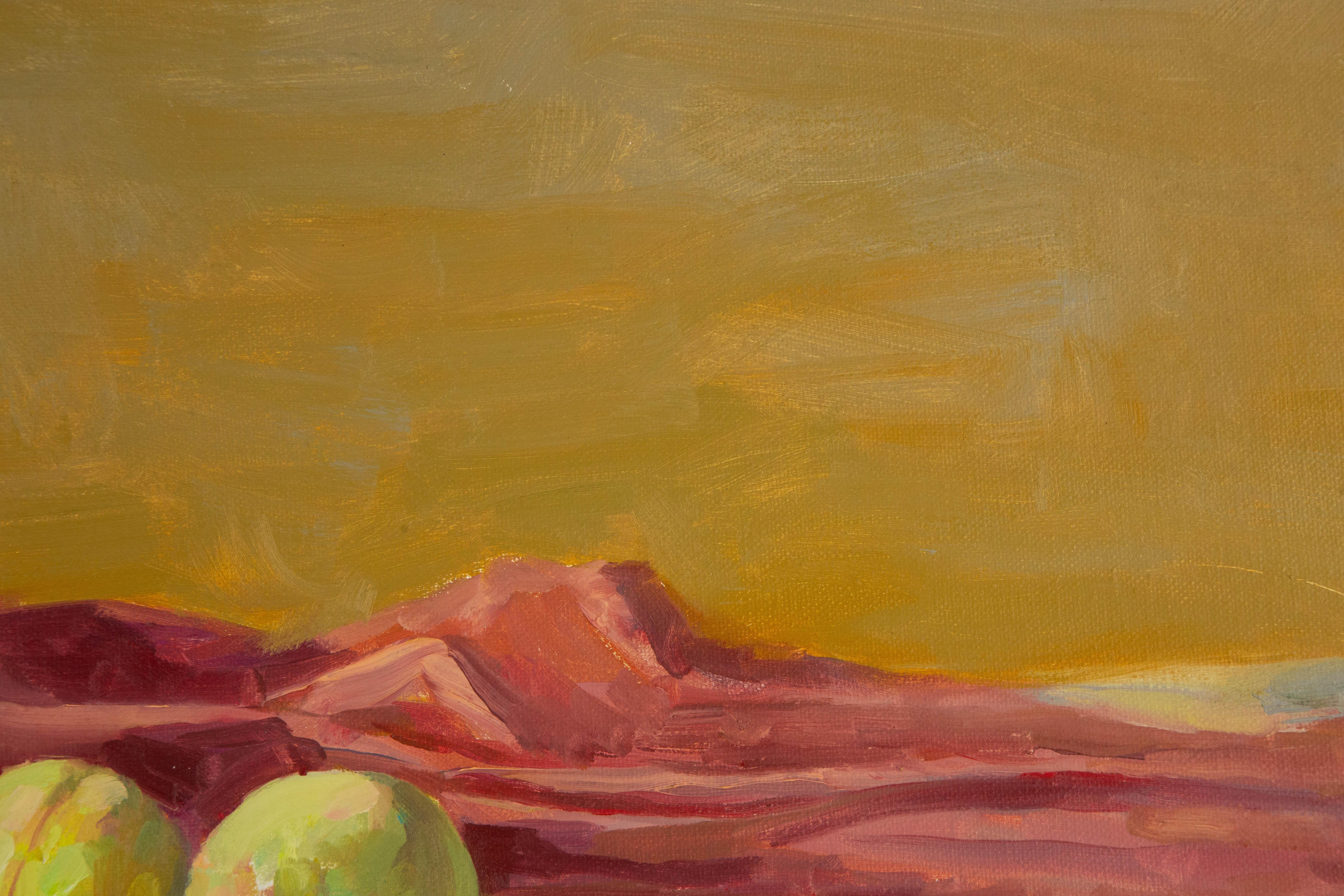  Titel: Pfirsich-Studie
 Medium: Öl auf Leinwand
 Größe: 19 x 23 Zoll
 Rahmen: Einrahmungsmöglichkeiten vorhanden!
 Zustand: Das Gemälde scheint in ausgezeichnetem Zustand zu sein.
 Hinweis: Dieses Gemälde ist nicht aufgespannt.
 Jahr: 2000 CIRCA
