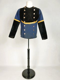 Chupenn Britanny jacket in indigo-dyed wool cloth with embroidery – Quimper regi