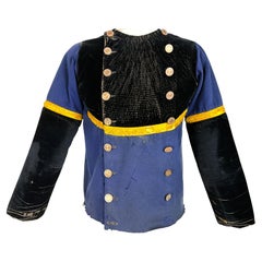 Chupenn Britanny jacket in indigo-dyed wool cloth with embroidery – Quimper regi