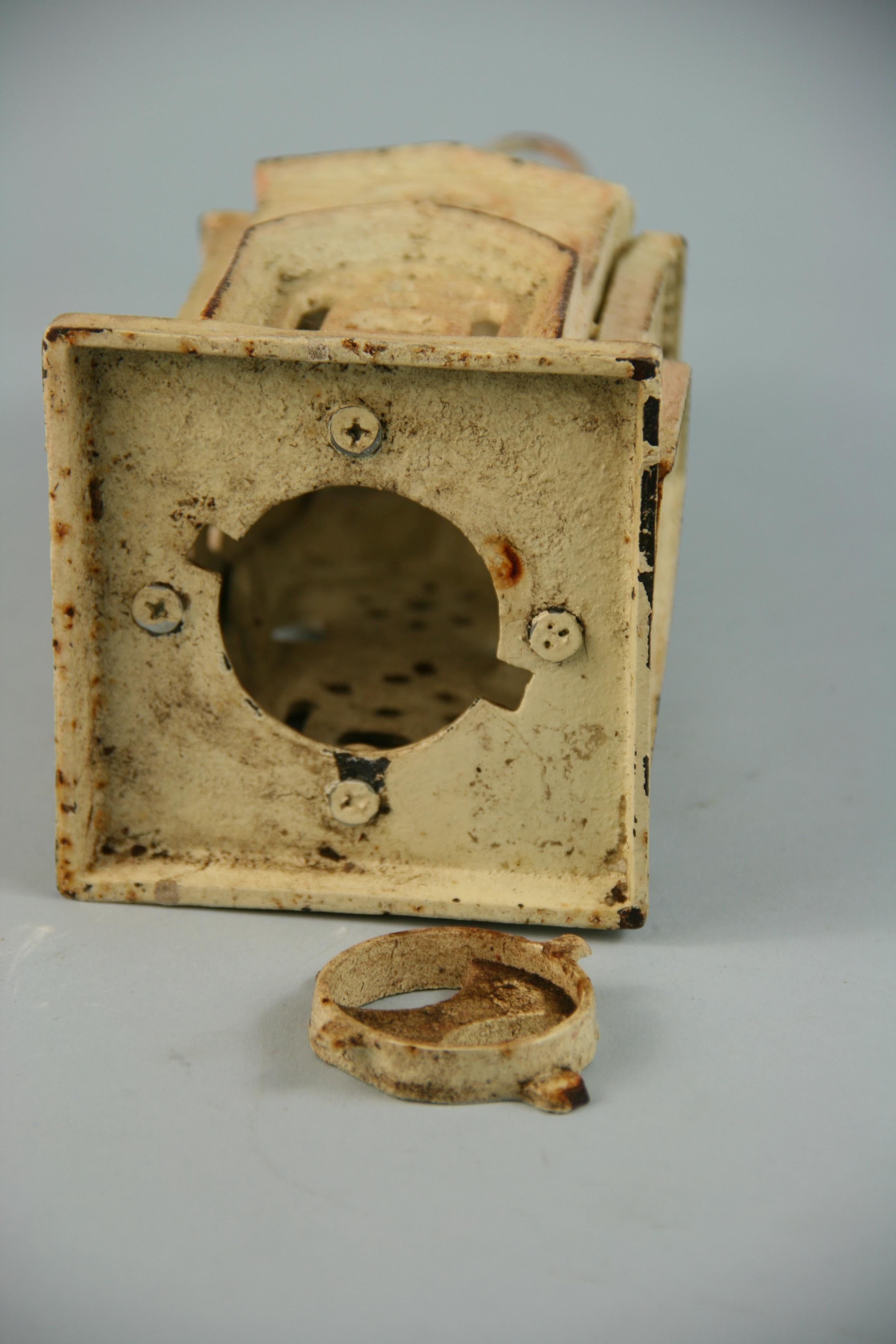 Japanese Garden Church Cast Iron Candle Lantern/Sculpture/Model 2