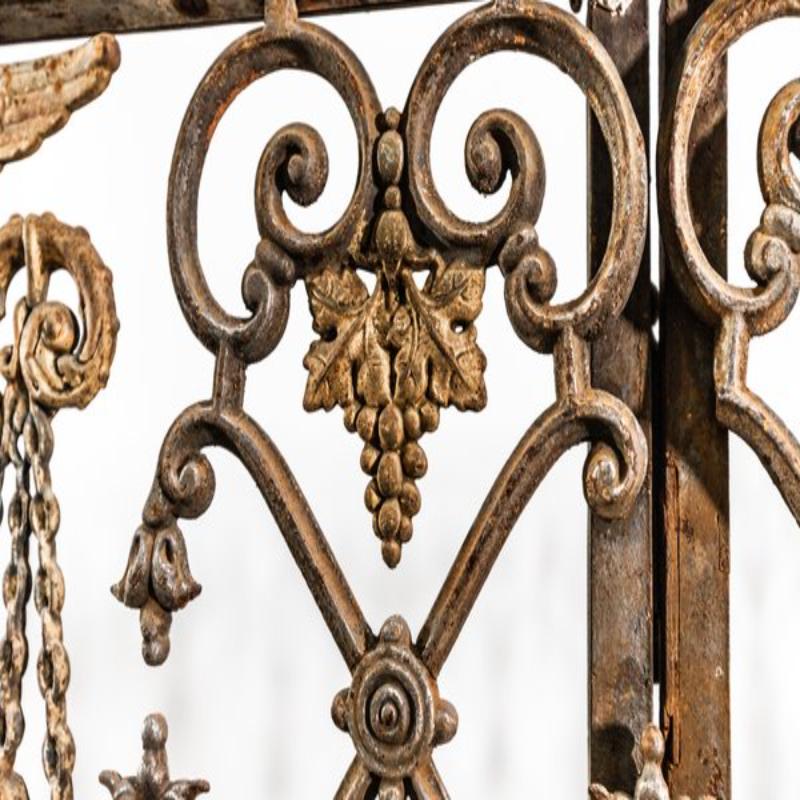 Iron Church Choir Barrier, 19th Century For Sale