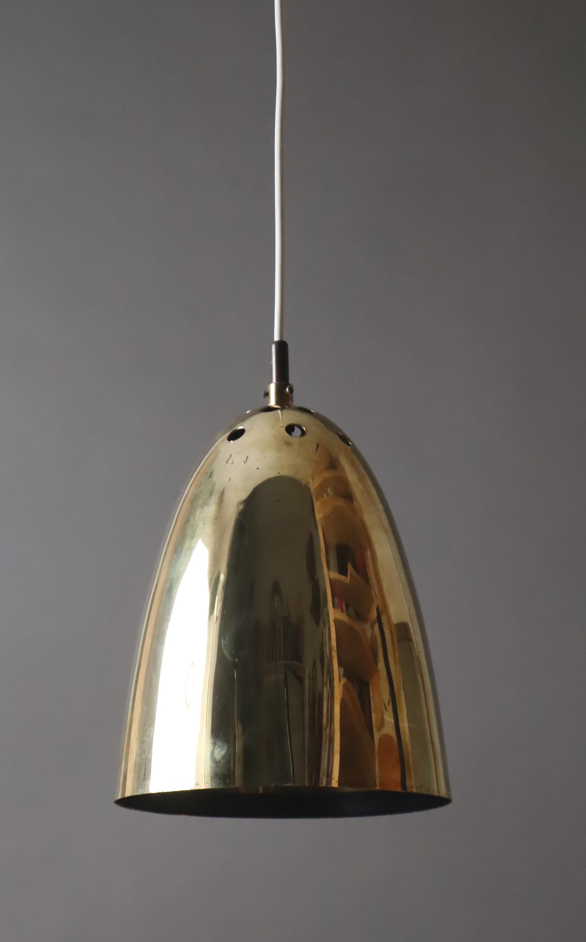 Church Cone Light in Brass, Germany 1950s For Sale 11