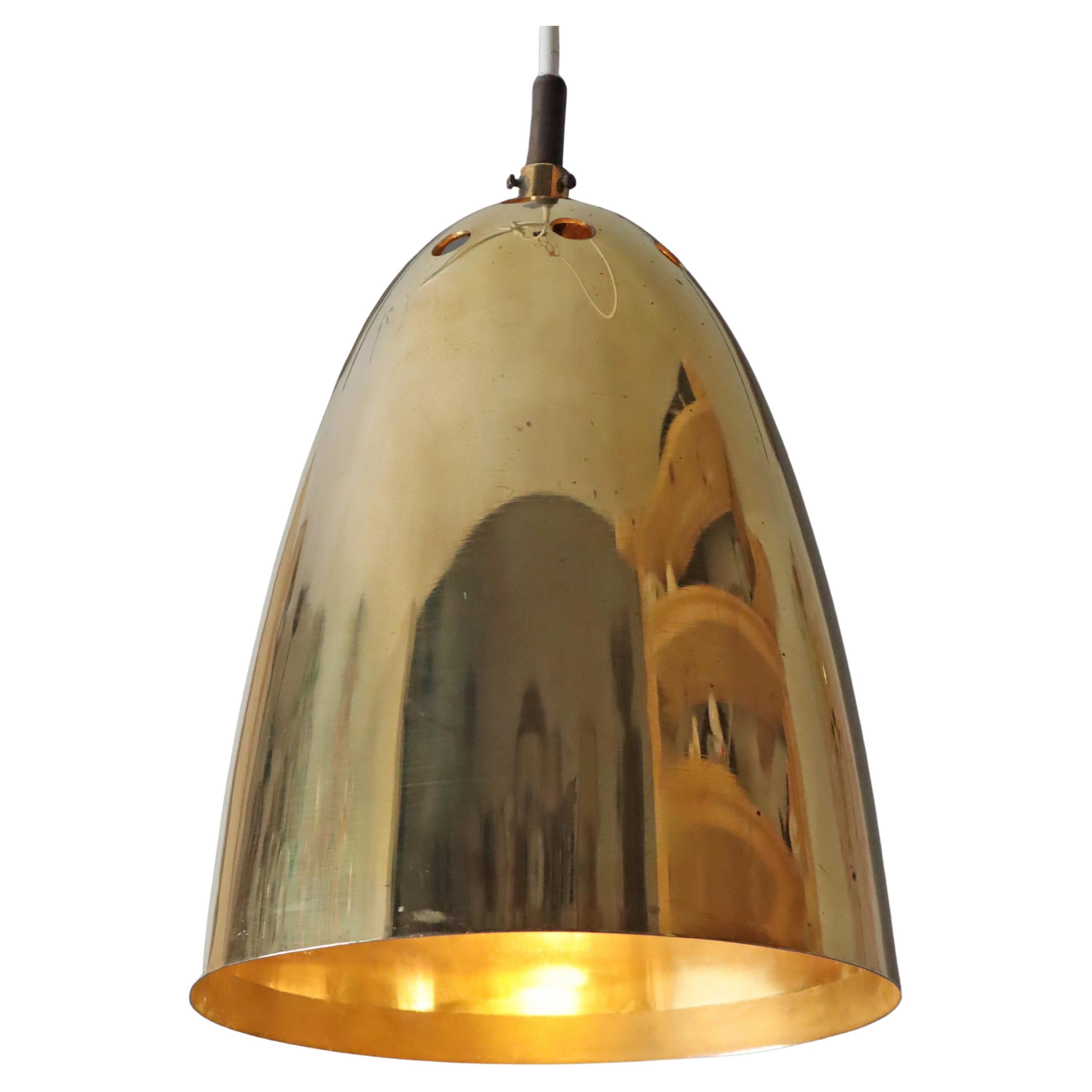 Church Cone Light in Brass, Germany 1950s For Sale