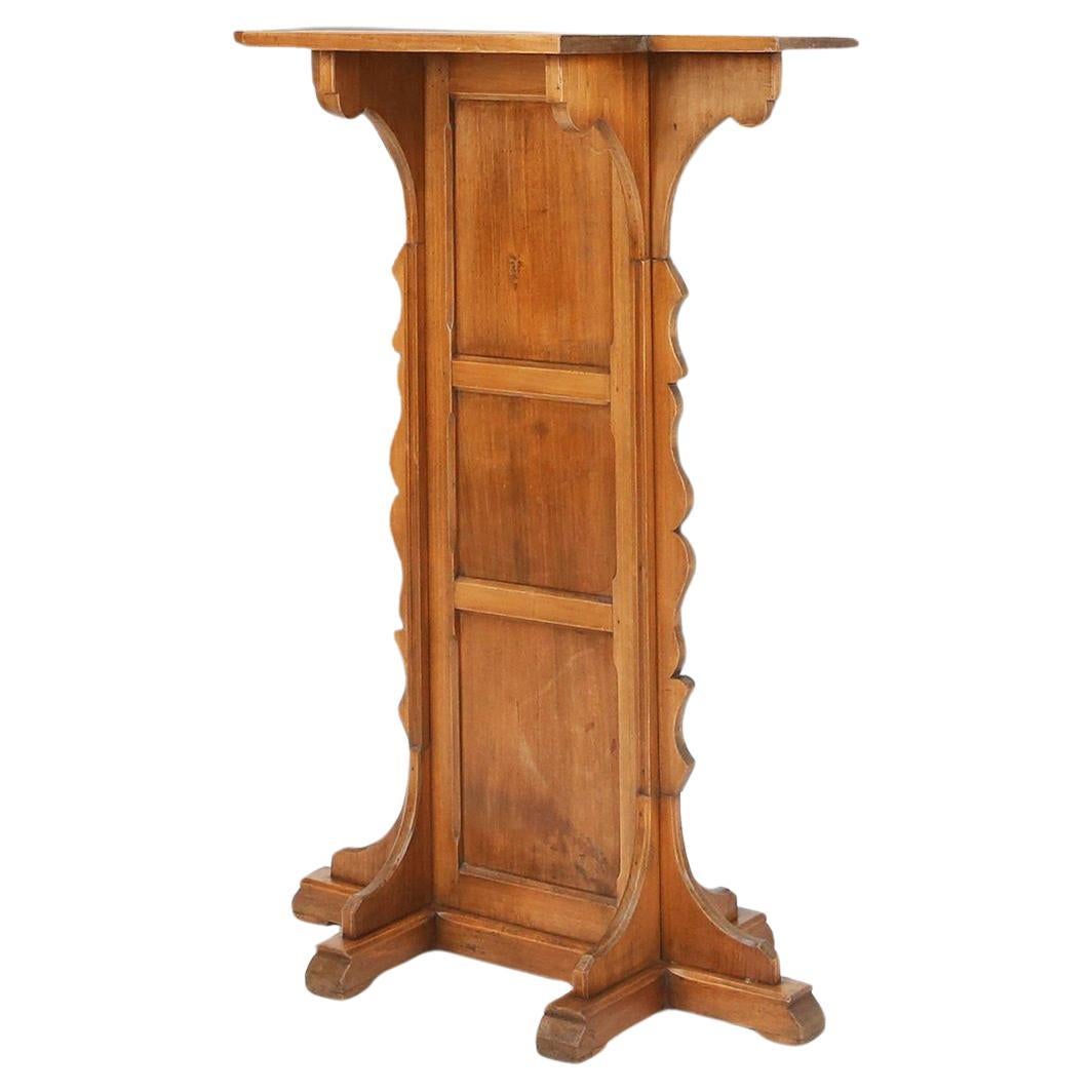 Church Console in solid wood, France ca. 1900 For Sale