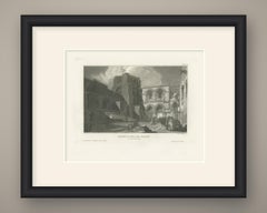 Church of the Holy Sepulchre, Jerusalem, Antique View of the Facade, circa 1850