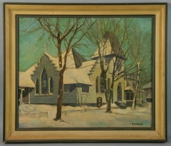 Vintage By  Paesaggio di campagna A. Winter Church's 1940