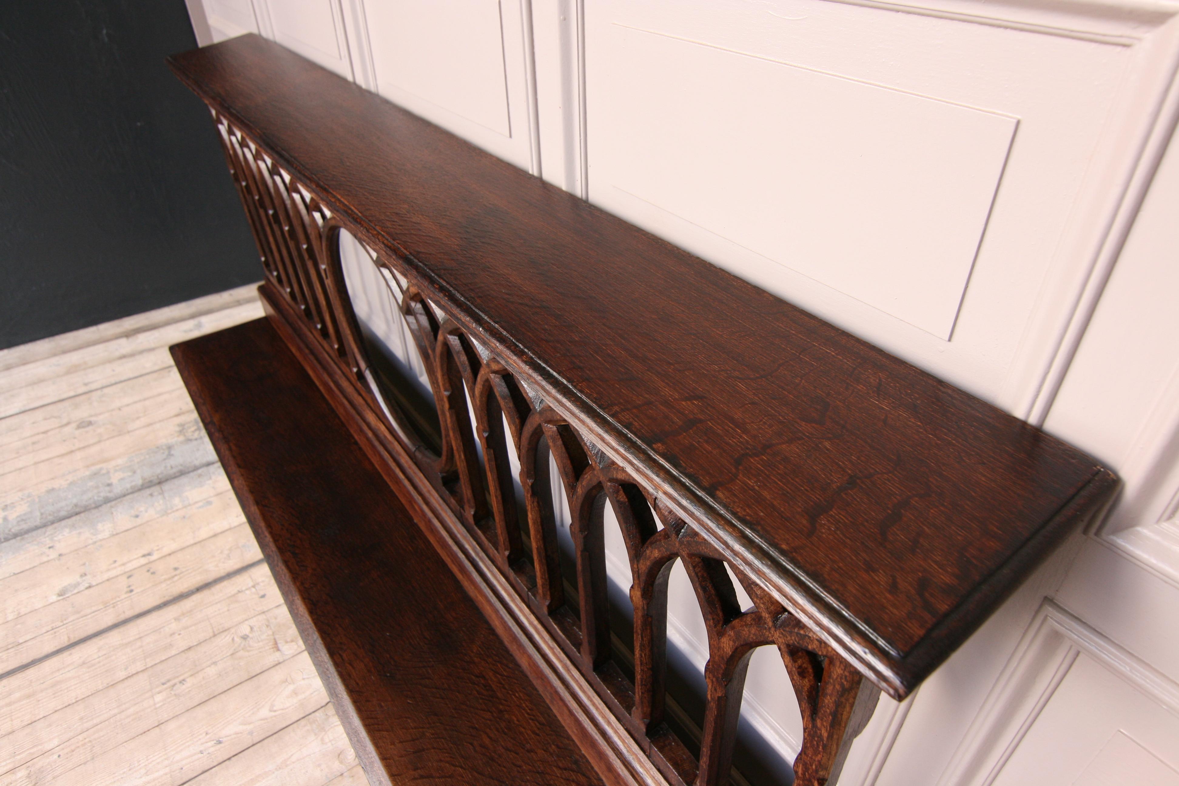 Church Prayer Bench or Console Made of Oak In Good Condition In Dusseldorf, DE