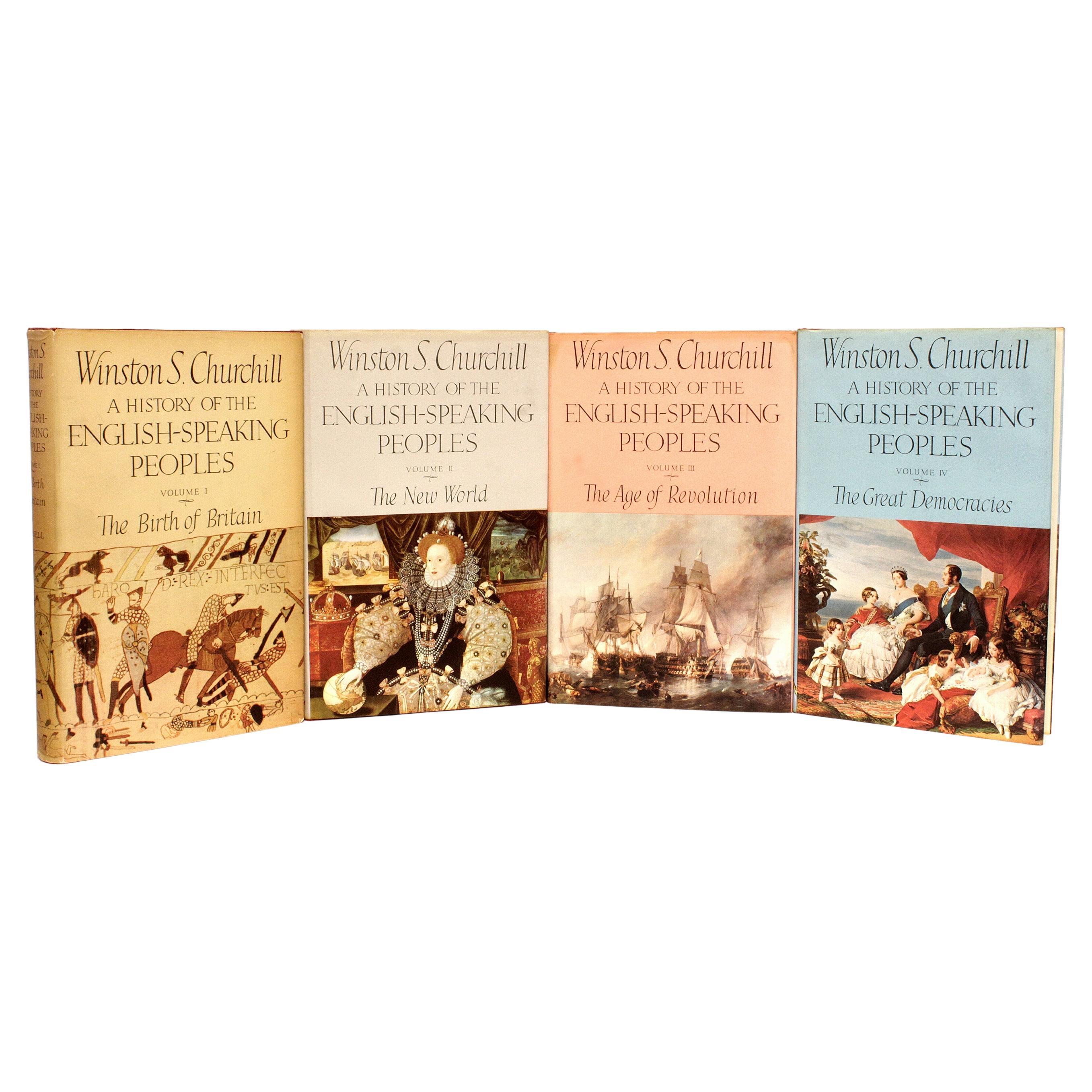 Churchill, History of the English-Speaking Peoples, 4 Vols. All First Editions