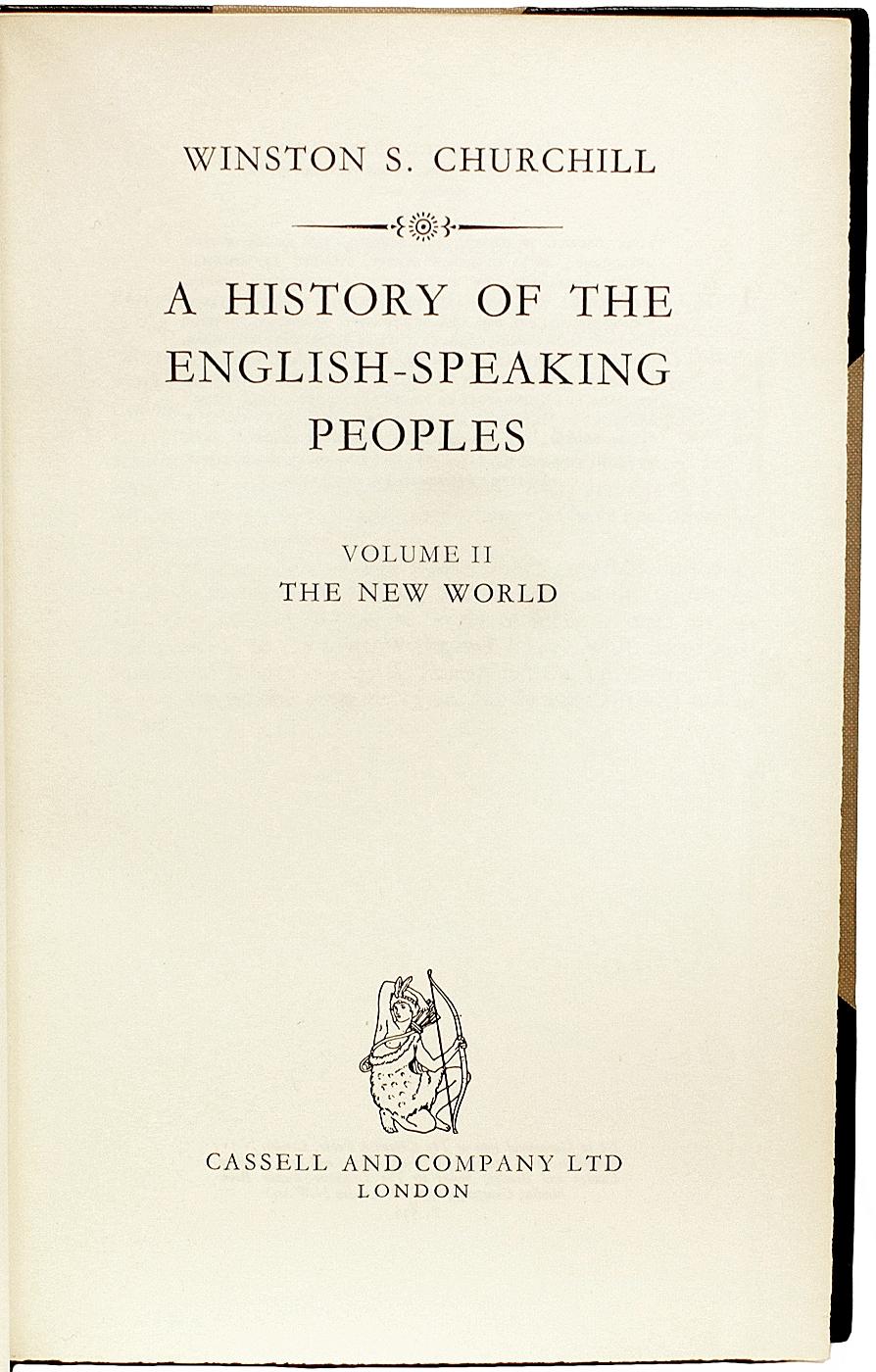CHURCHILL. History of The English-Speaking Peoples - Toutes les premières éditions - 1956-8 Excellent état - En vente à Hillsborough, NJ