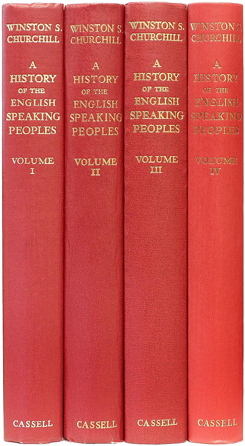 British CHURCHILL - History of The English-Speaking Peoples - ALL FIRST LONDON EDITIONS For Sale