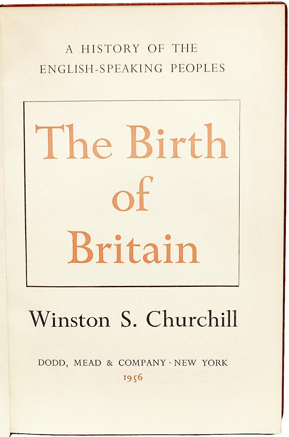 CHURCHILL. History of The English Speaking Peoples – AMERICAN EDITION – 4 Bände (Mitte des 20. Jahrhunderts) im Angebot