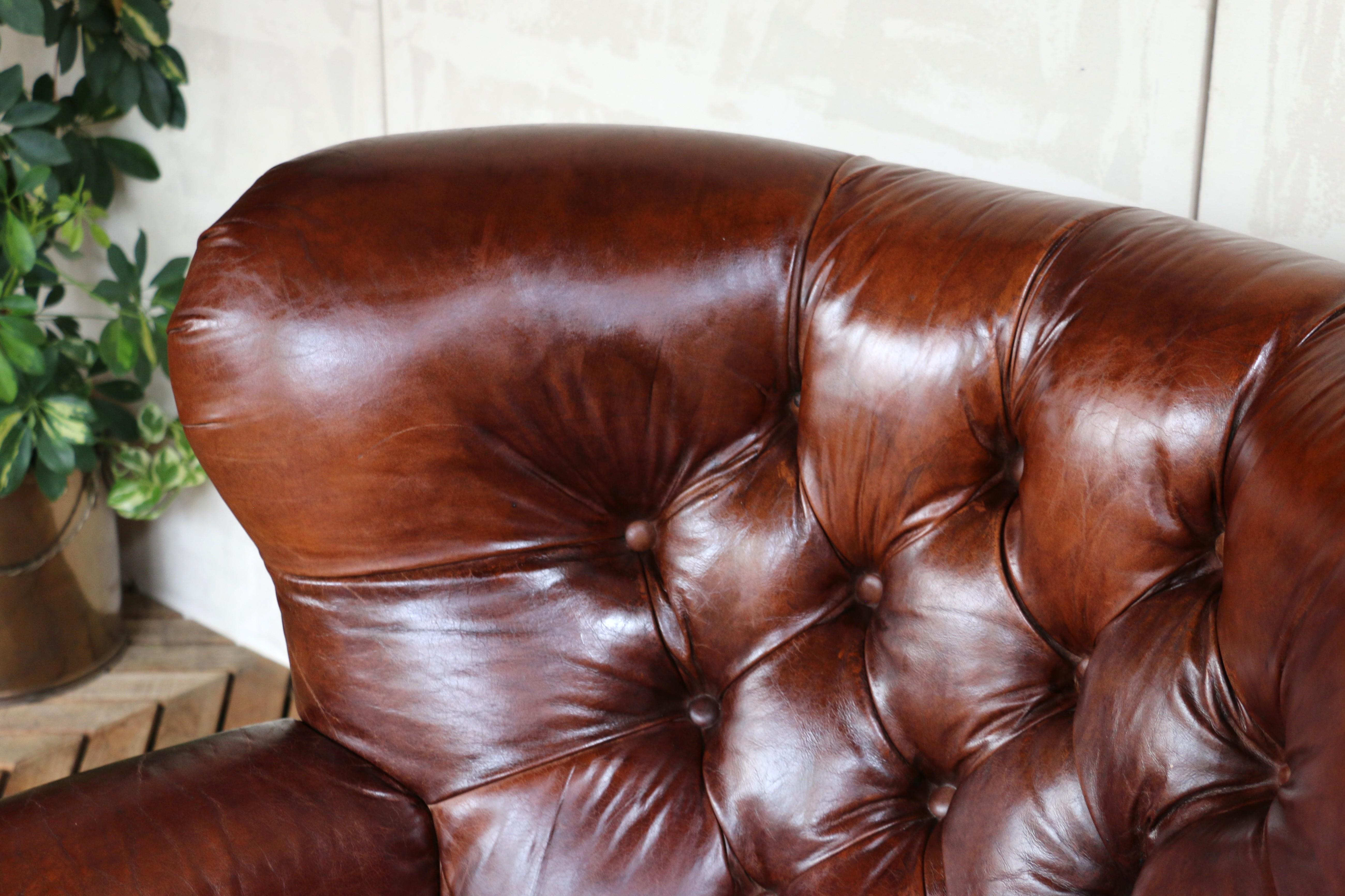 Fauteuil inclinable en cuir Churchill de Restoration Hardware en vente 7