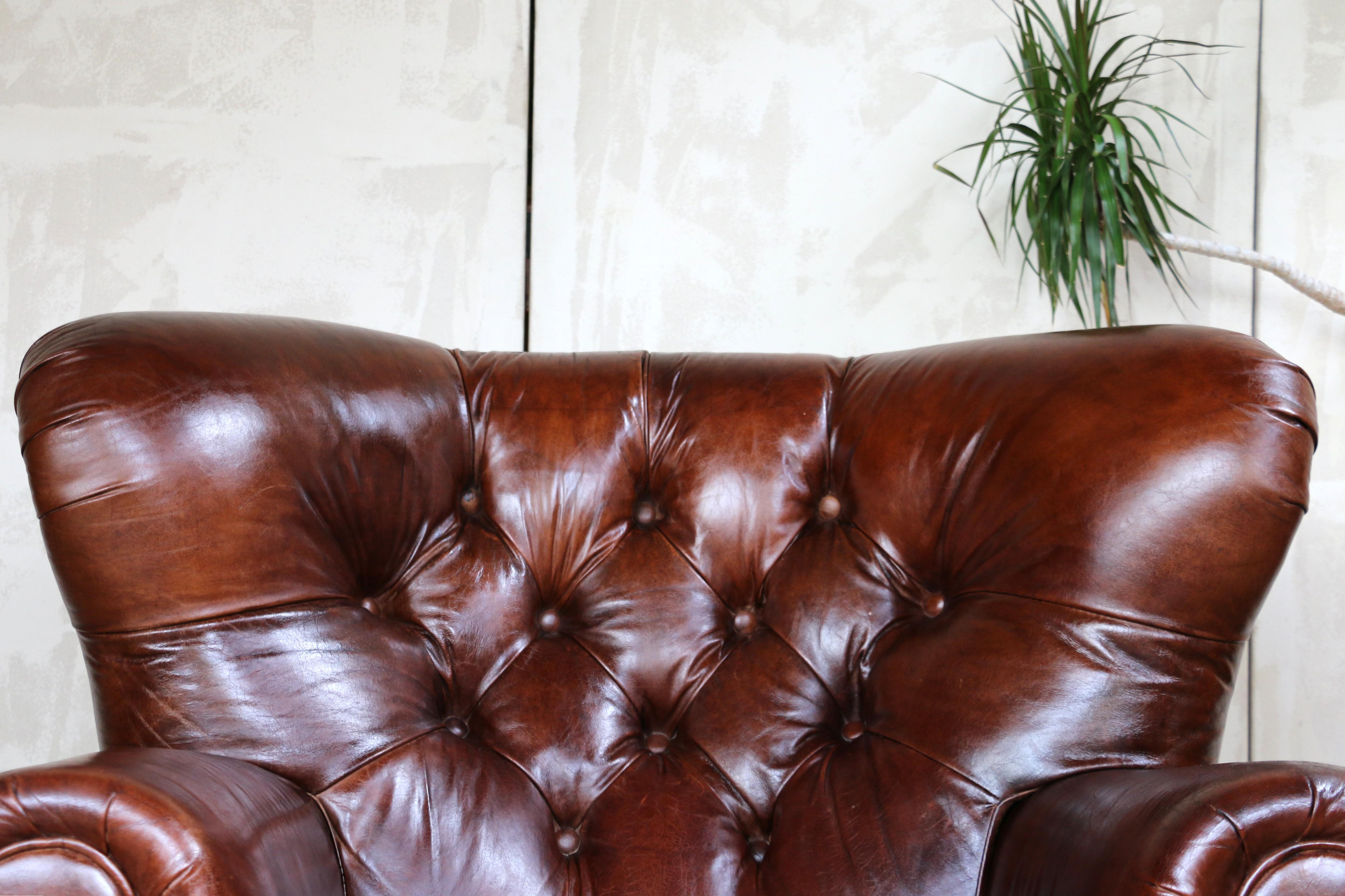 Fauteuil inclinable en cuir Churchill de Restoration Hardware en vente 8