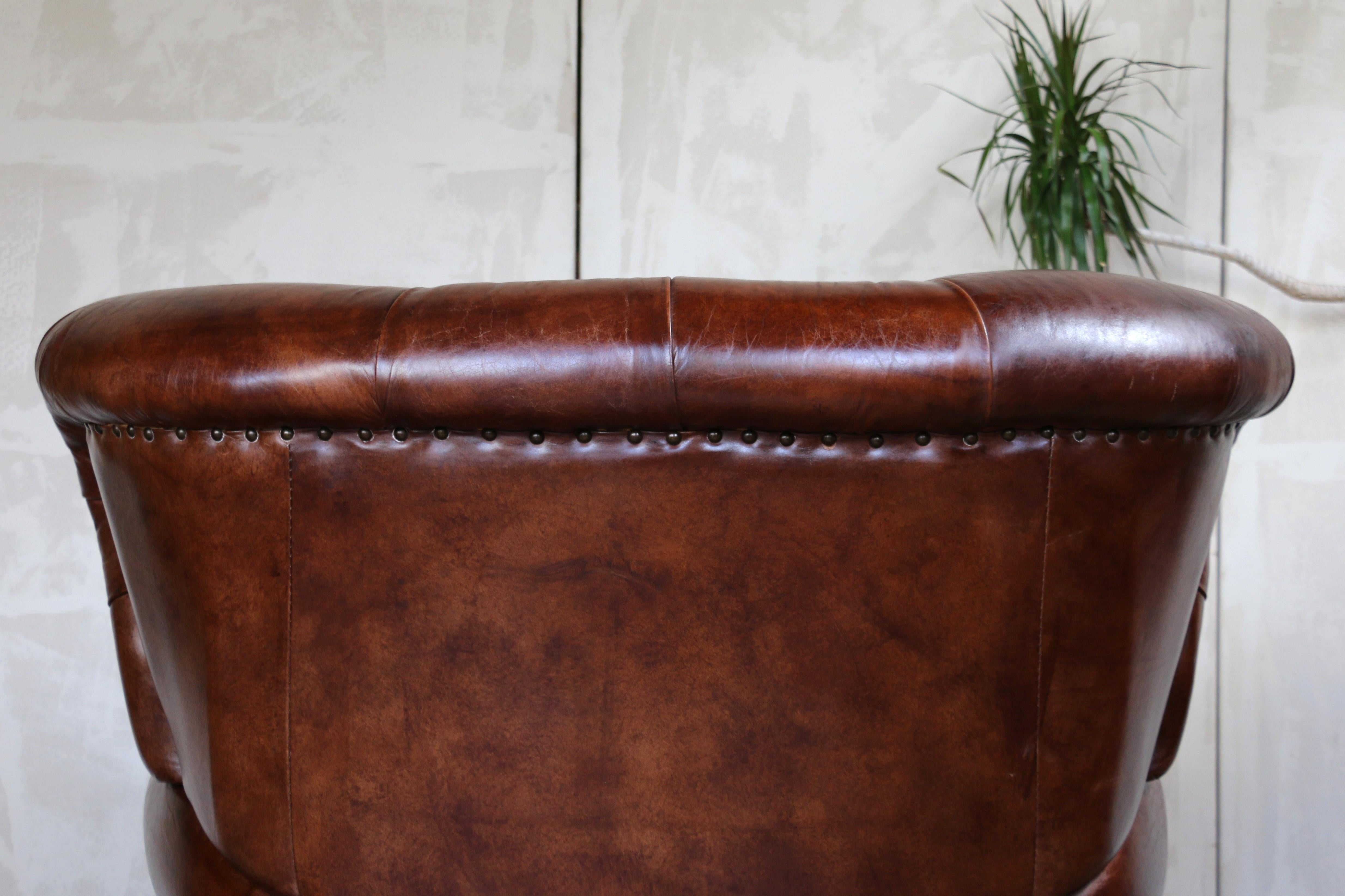 Fauteuil inclinable en cuir Churchill de Restoration Hardware en vente 2