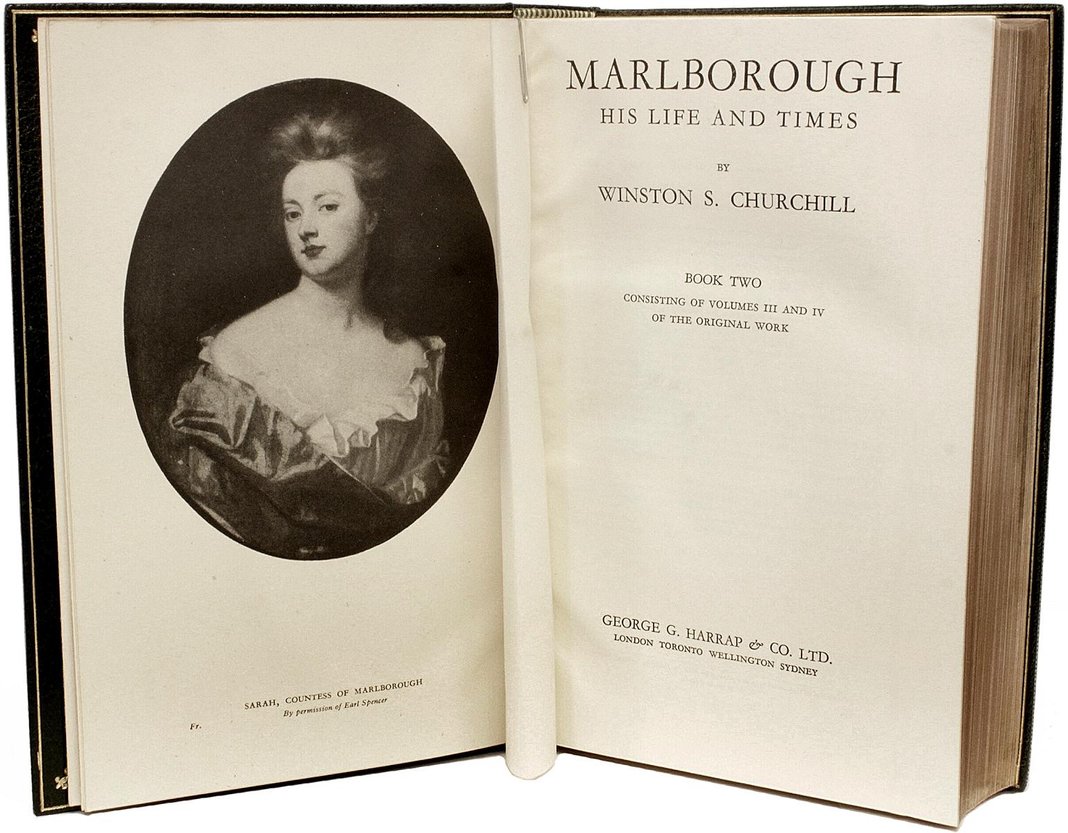 Churchill, Marlborough His Life & Times, 3rd Printing of the 1st 2 Vol Edition In Good Condition In Hillsborough, NJ