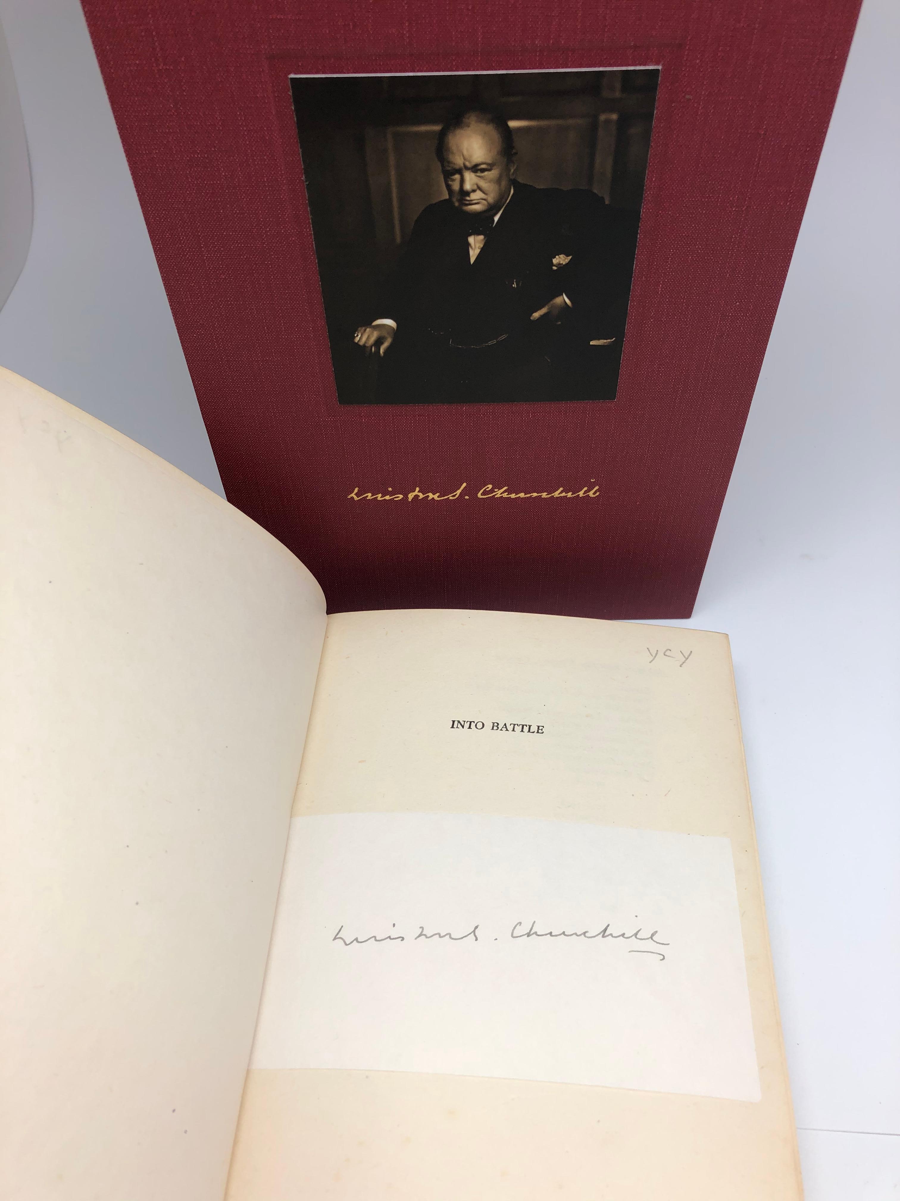 British Churchill Speeches, Signed by Churchill, First and Early Editions, 1941-1948