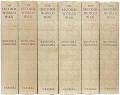 CHURCHILL La Segunda Guerra Mundial - 6 VOLS - TODAS PRIMERAS EDICIONES - CON SOBREPORTES