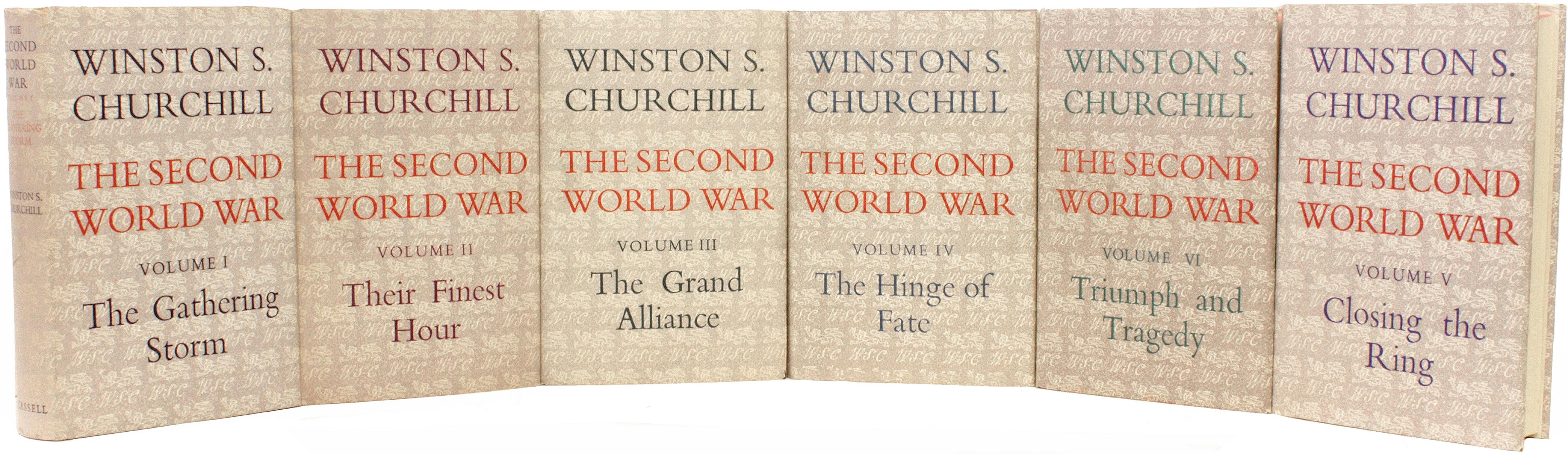 Americano CHURCHILL La Seconda Guerra Mondiale - 6 VOLTI - TUTTE LE PRIME EDIZIONI - CON GIACCHE DOVUTE