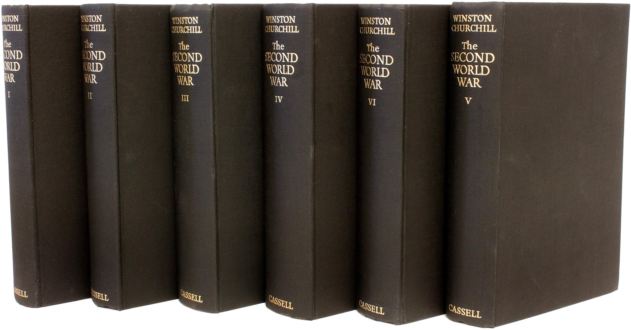 CHURCHILL The Second World War - 6 VOLS - ALL FIRST EDITIONS - WITH DUST JACKETS In Good Condition For Sale In Hillsborough, NJ