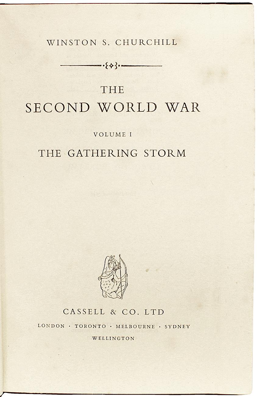 Metà XX secolo CHURCHILL La Seconda Guerra Mondiale - 6 VOLTI - TUTTE LE PRIME EDIZIONI - CON GIACCHE DOVUTE