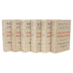 CHURCHILL The Second World War - 6 VOLS - ALL FIRST EDITIONS - WITH DUST JACKETS