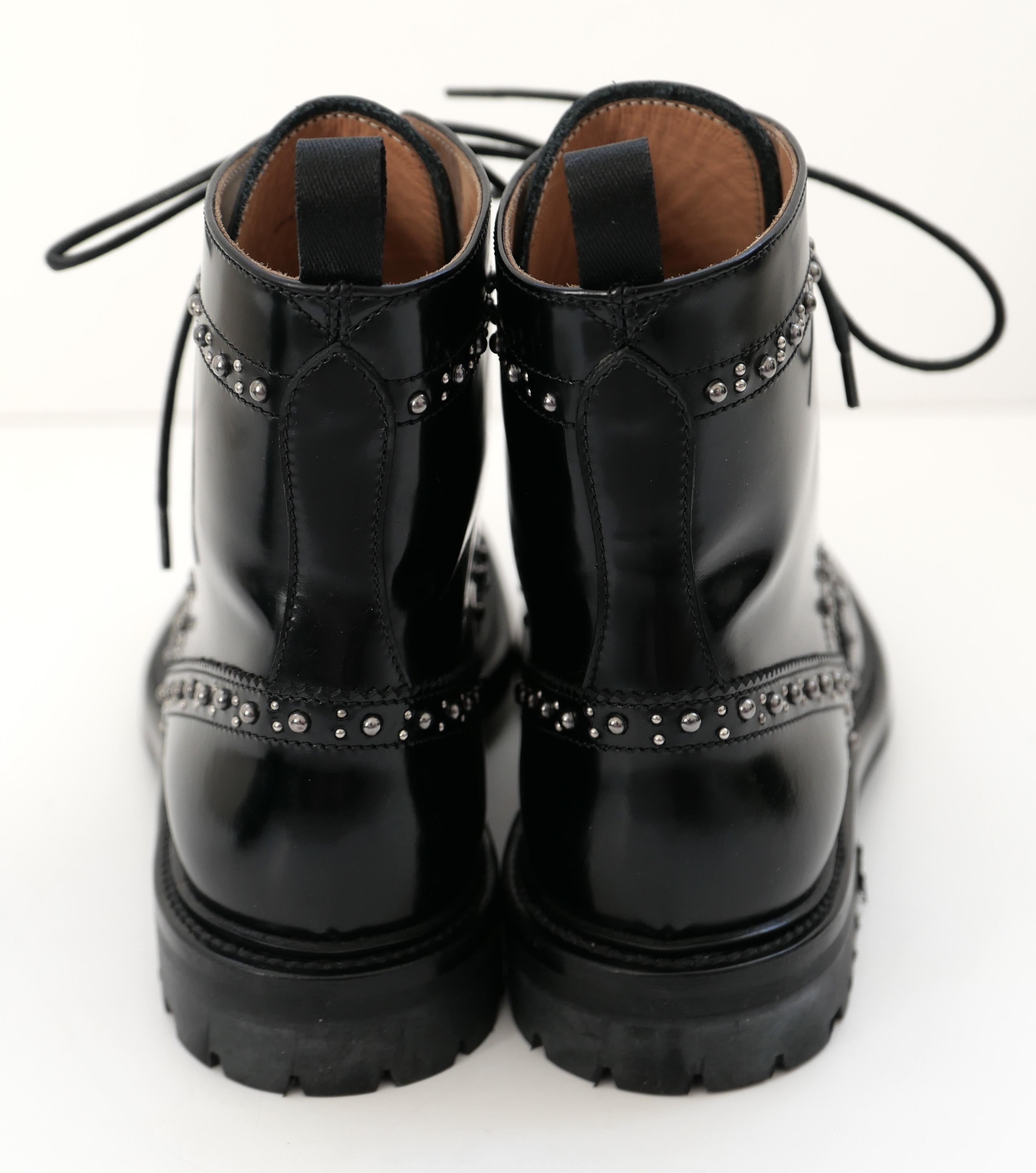 Church's Angelina Met. 2 Studded Lace Up Up Ankle Boots Neuf - En vente à London, GB