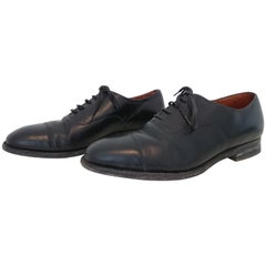 Church's Blue Leather Lace Up Shoes