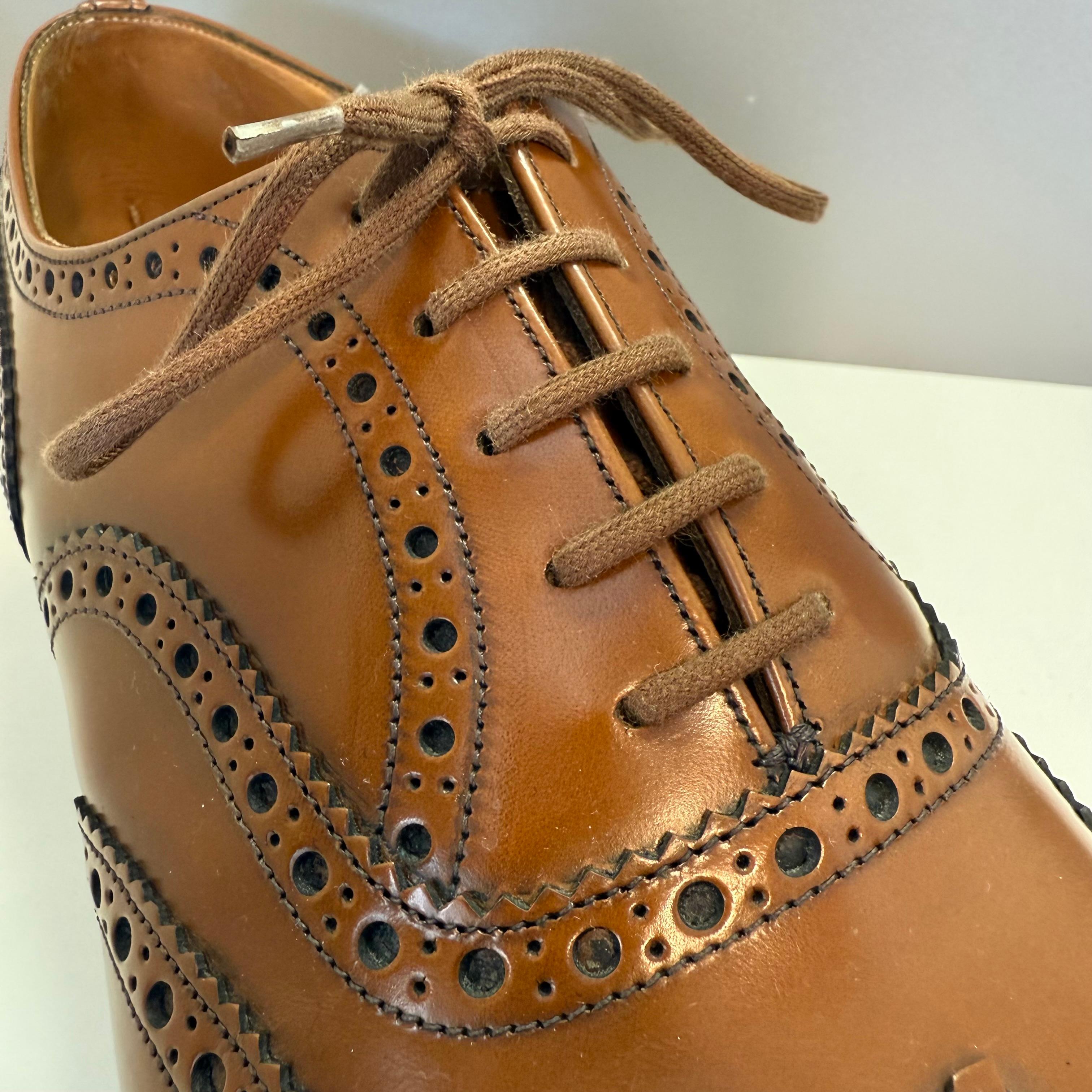 Uomo Church's Cognac Burwood Scarpe Oxford 8.5 (IT 42.5) in vendita
