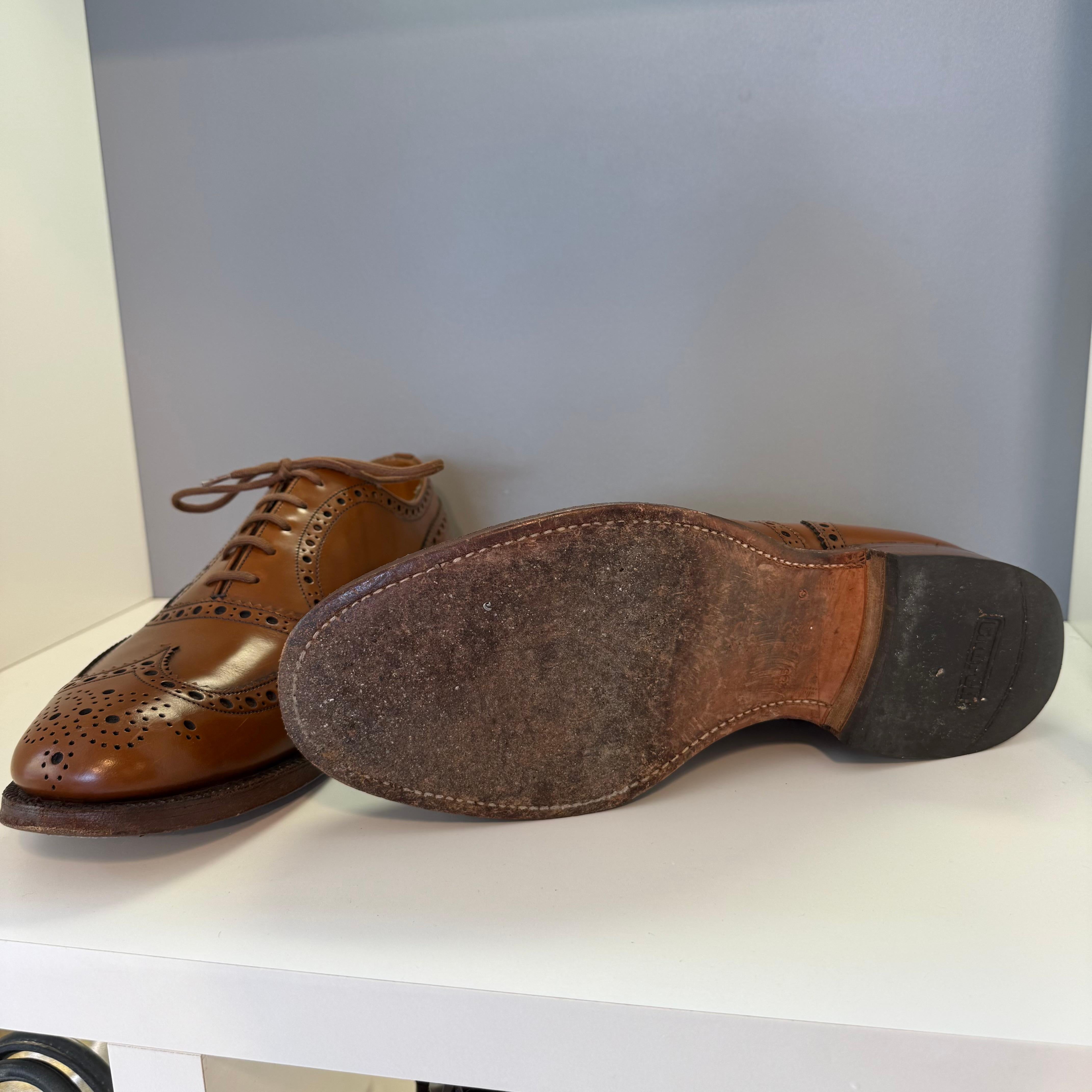 Church's Cognac Burwood Scarpe Oxford 8.5 (IT 42.5) in vendita 4