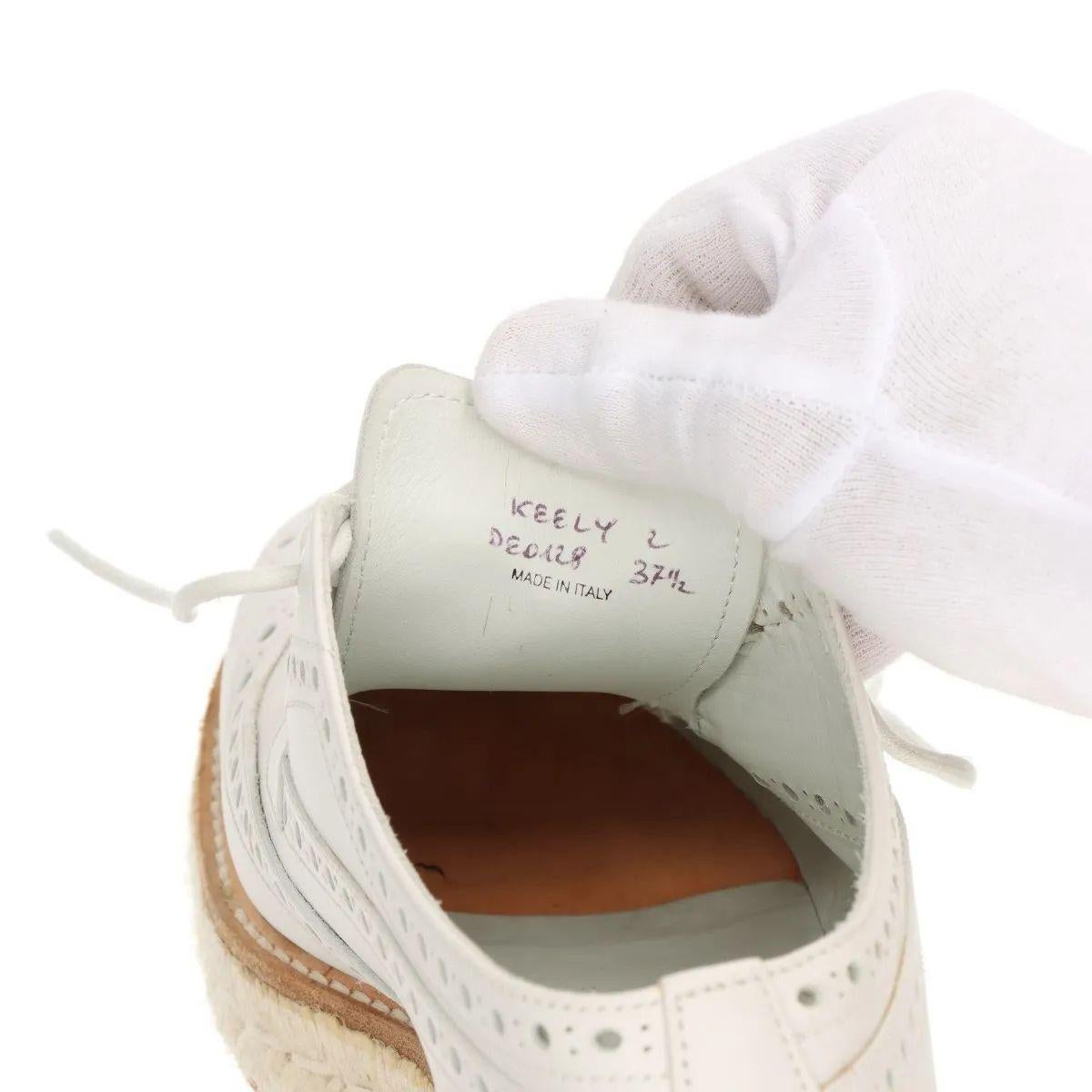 Zapatos Church's Alpargatas Keely Piel Perforada Blanco en venta 7