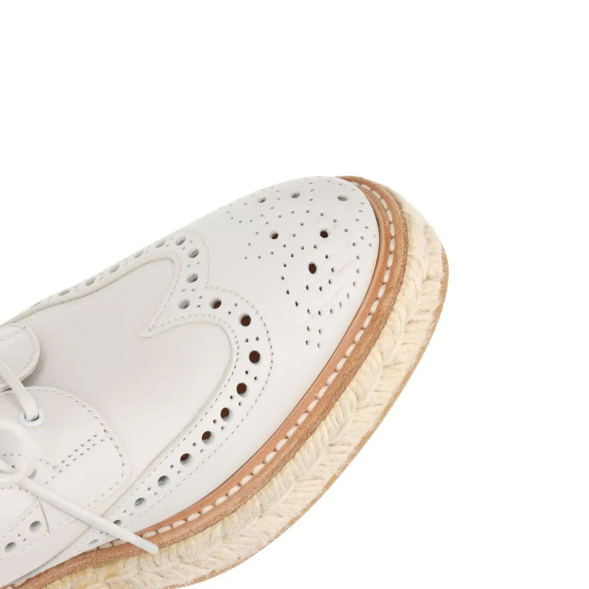 Zapatos Church's Alpargatas Keely Piel Perforada Blanco en venta 16