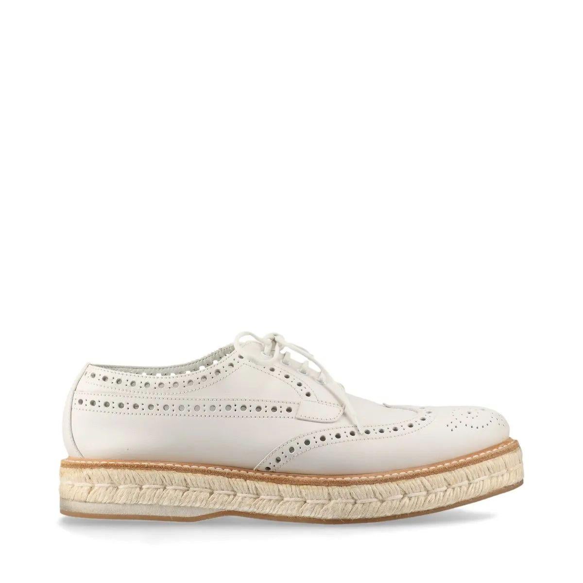 De las mujeres Zapatos Church's Alpargatas Keely Piel Perforada Blanco en venta