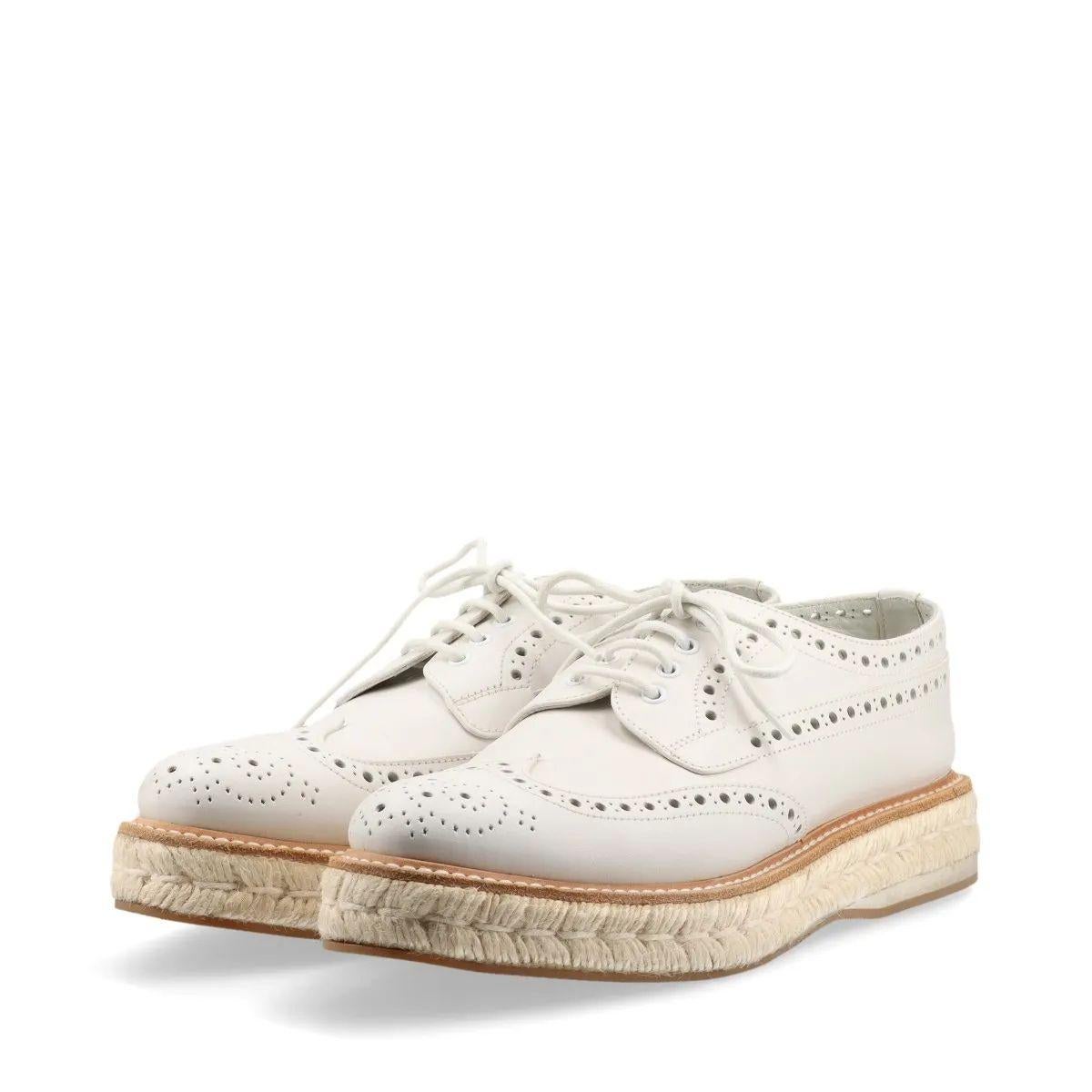 Zapatos Church's Alpargatas Keely Piel Perforada Blanco en venta 2